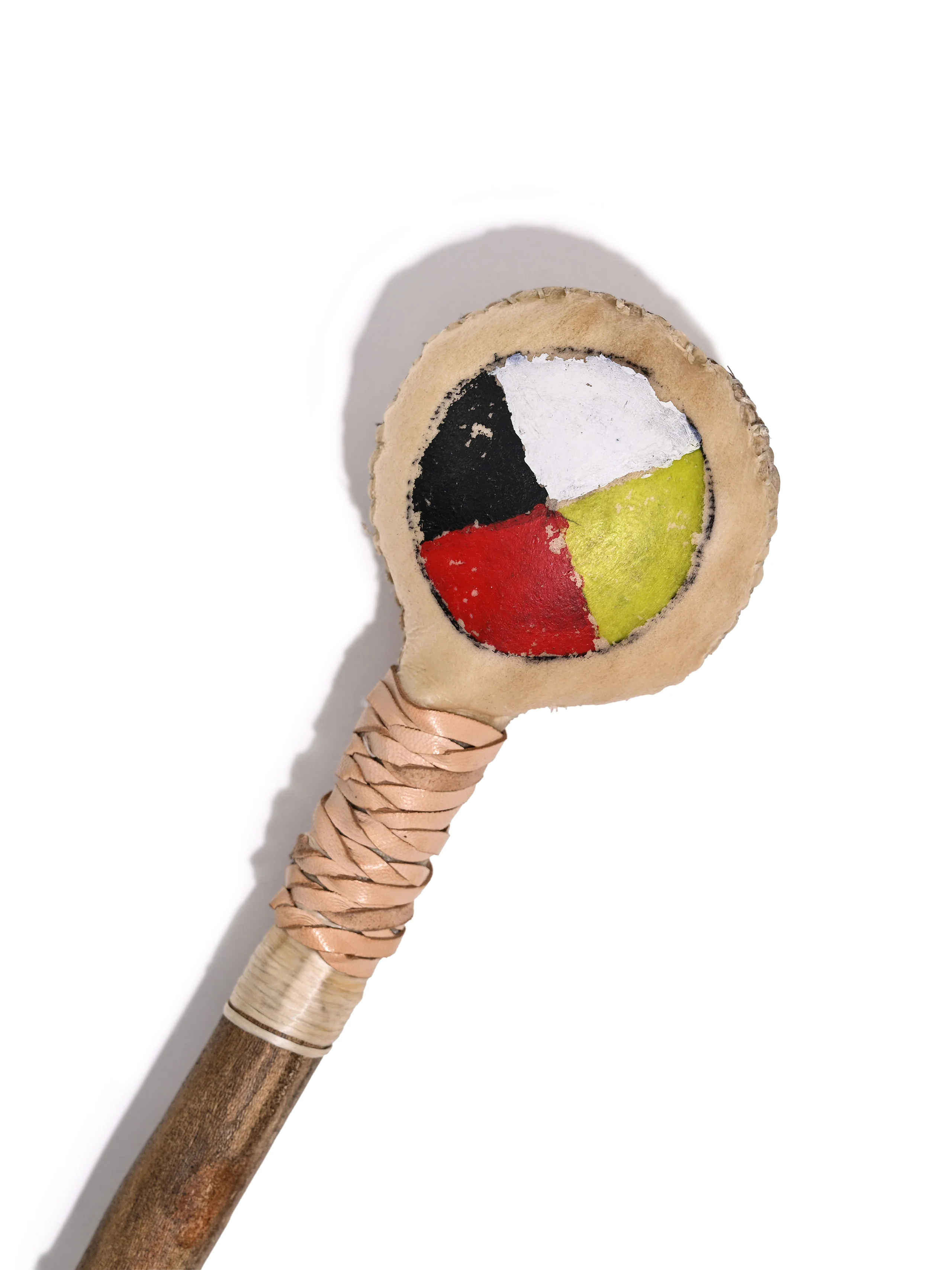 Elk Hide Beaded Rattle - Image 16