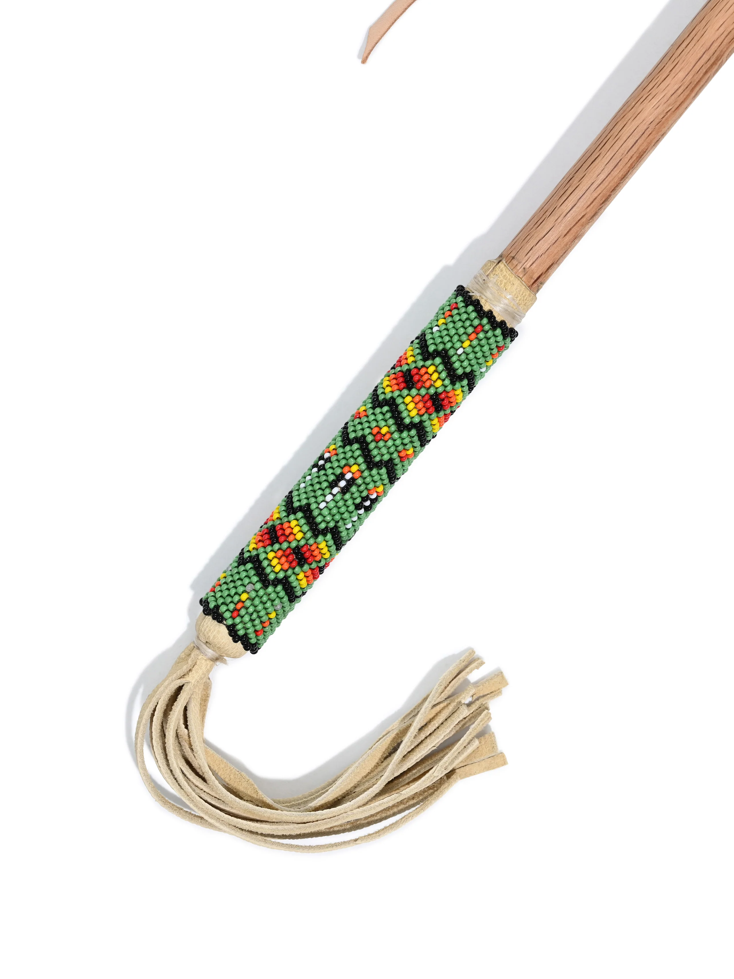 Elk Hide Beaded Rattle - Image 20