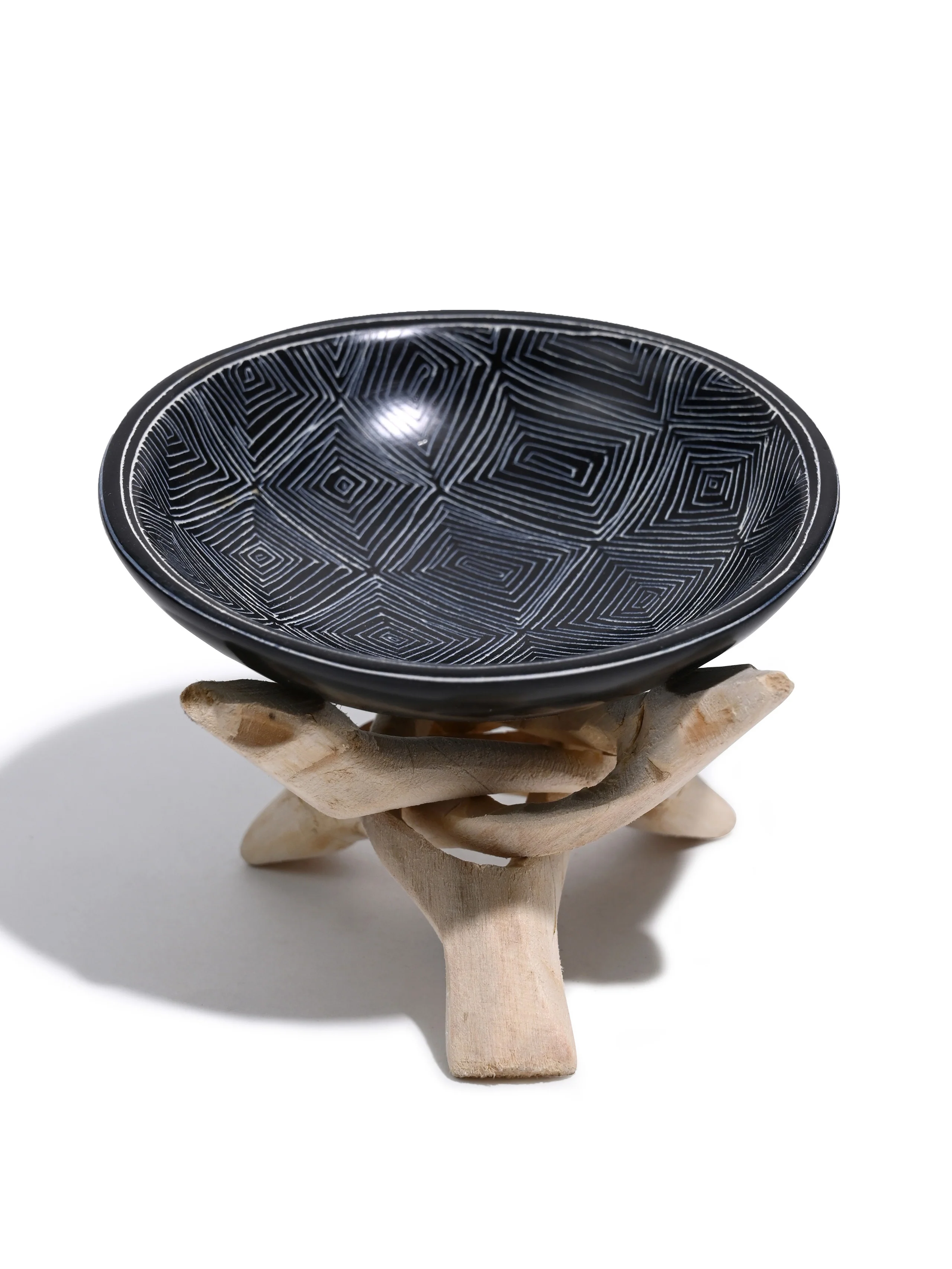 Fine Line Soapstone Resin Burner with Stand