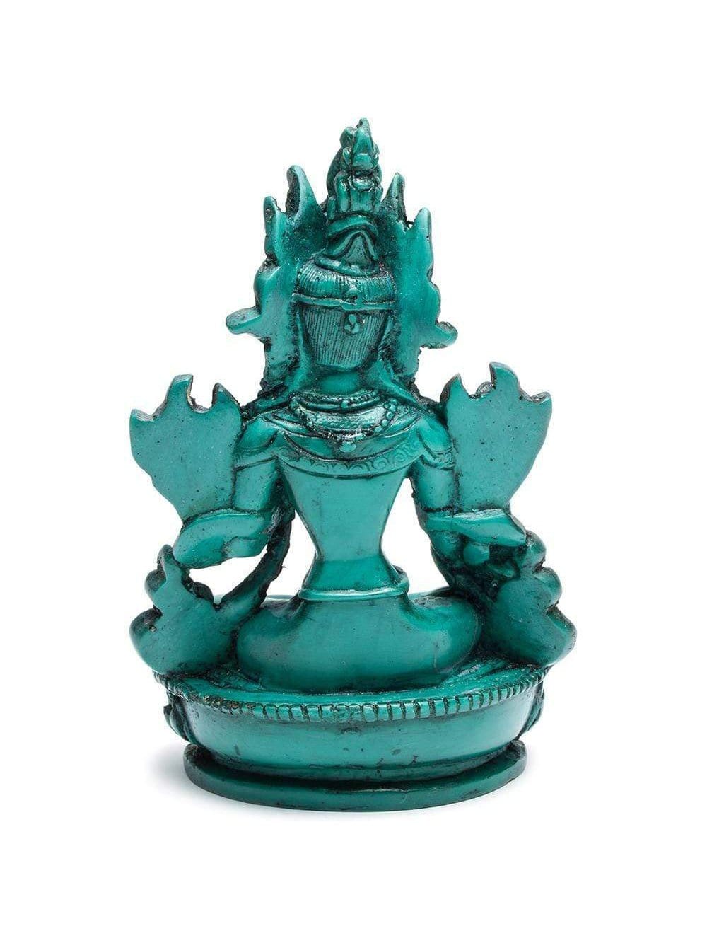 Green Tara Resin Statue - 6 in - Image 6