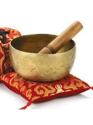 Handbeaten Singing Bowl - 8 in. w/Cushion - Image 2