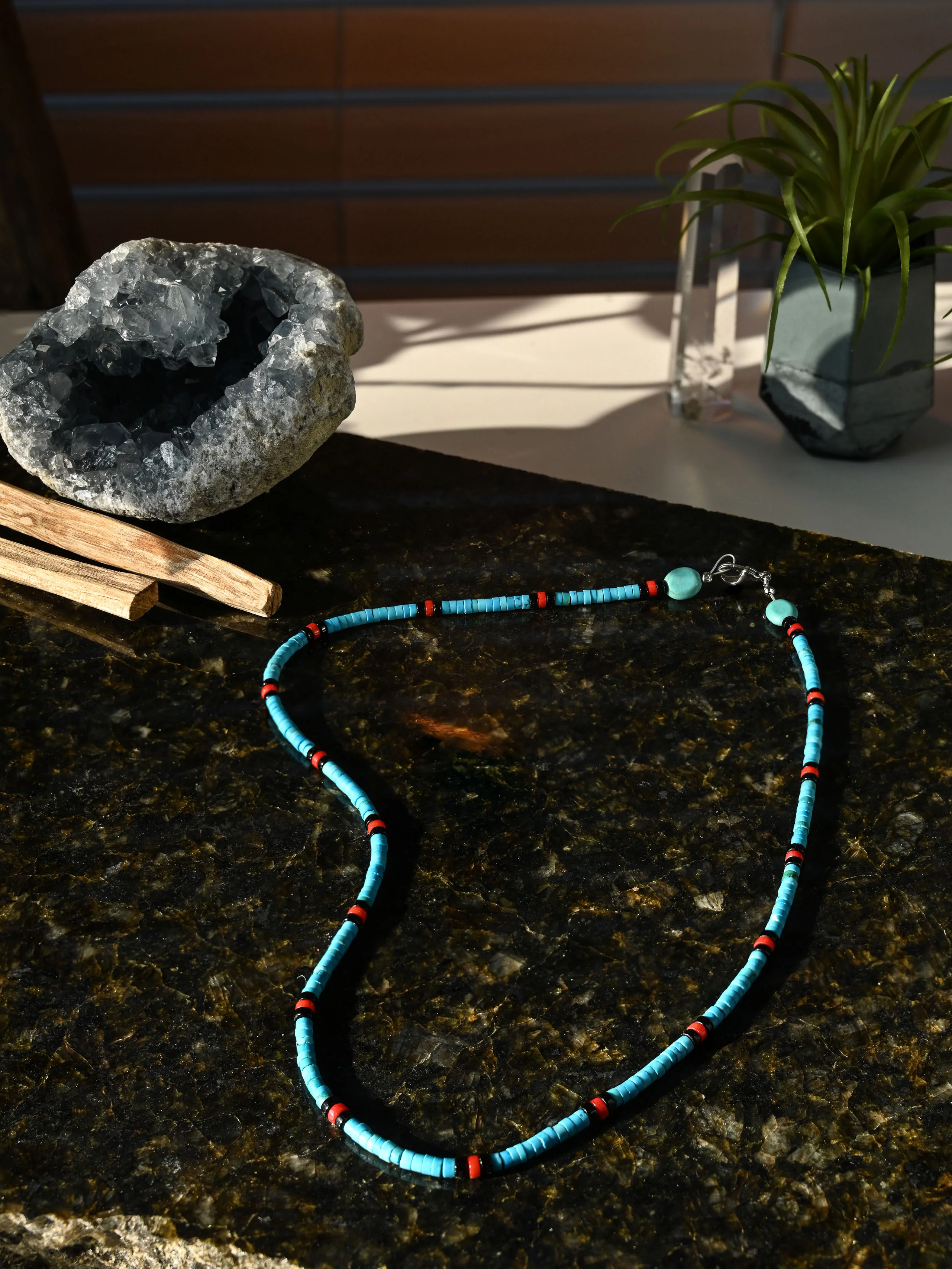 Heishi Collection: Handcrafted Fine Turquoise Necklace