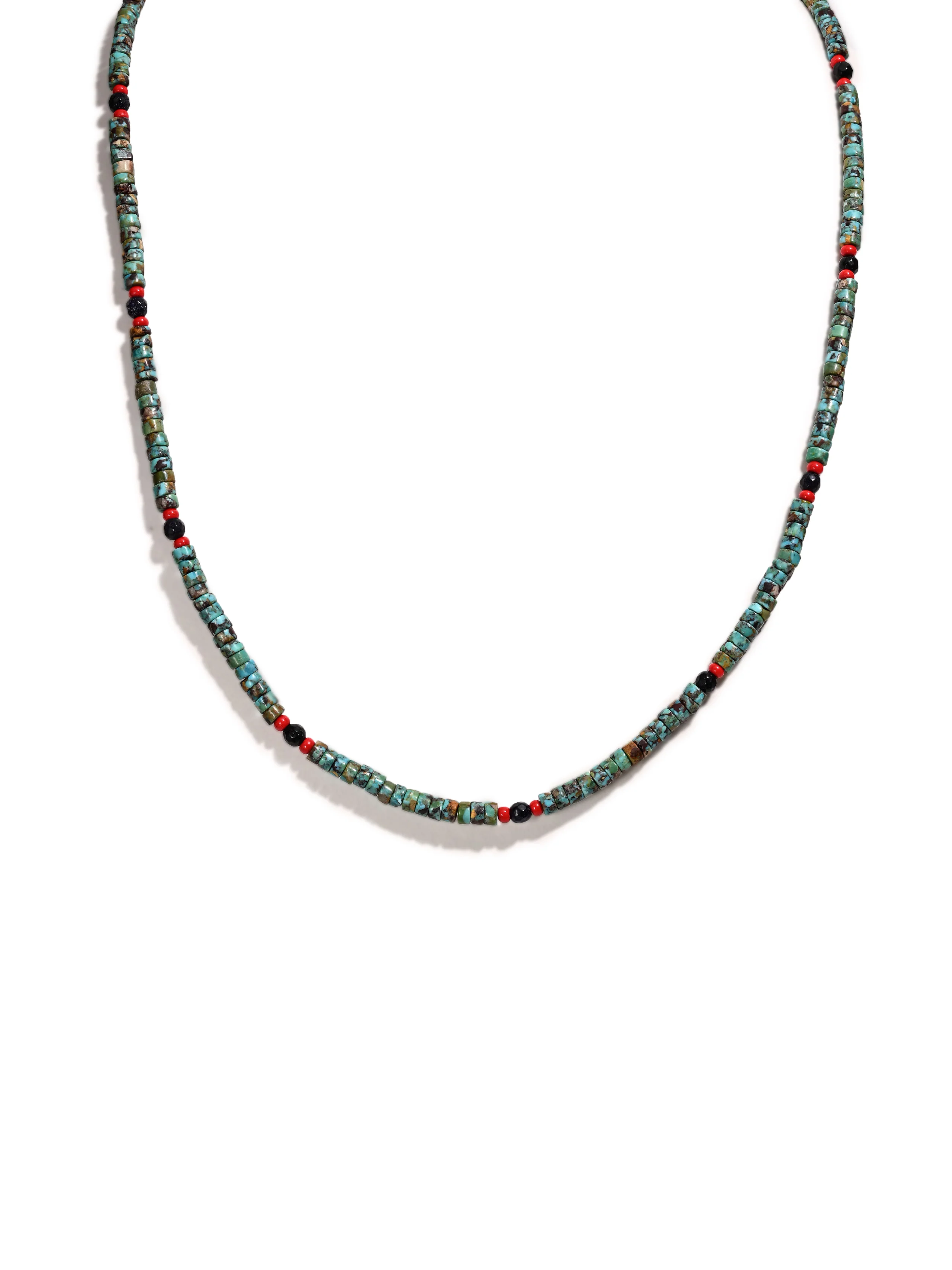 Heishi Collection: Raw Turquoise Necklace - Image 2