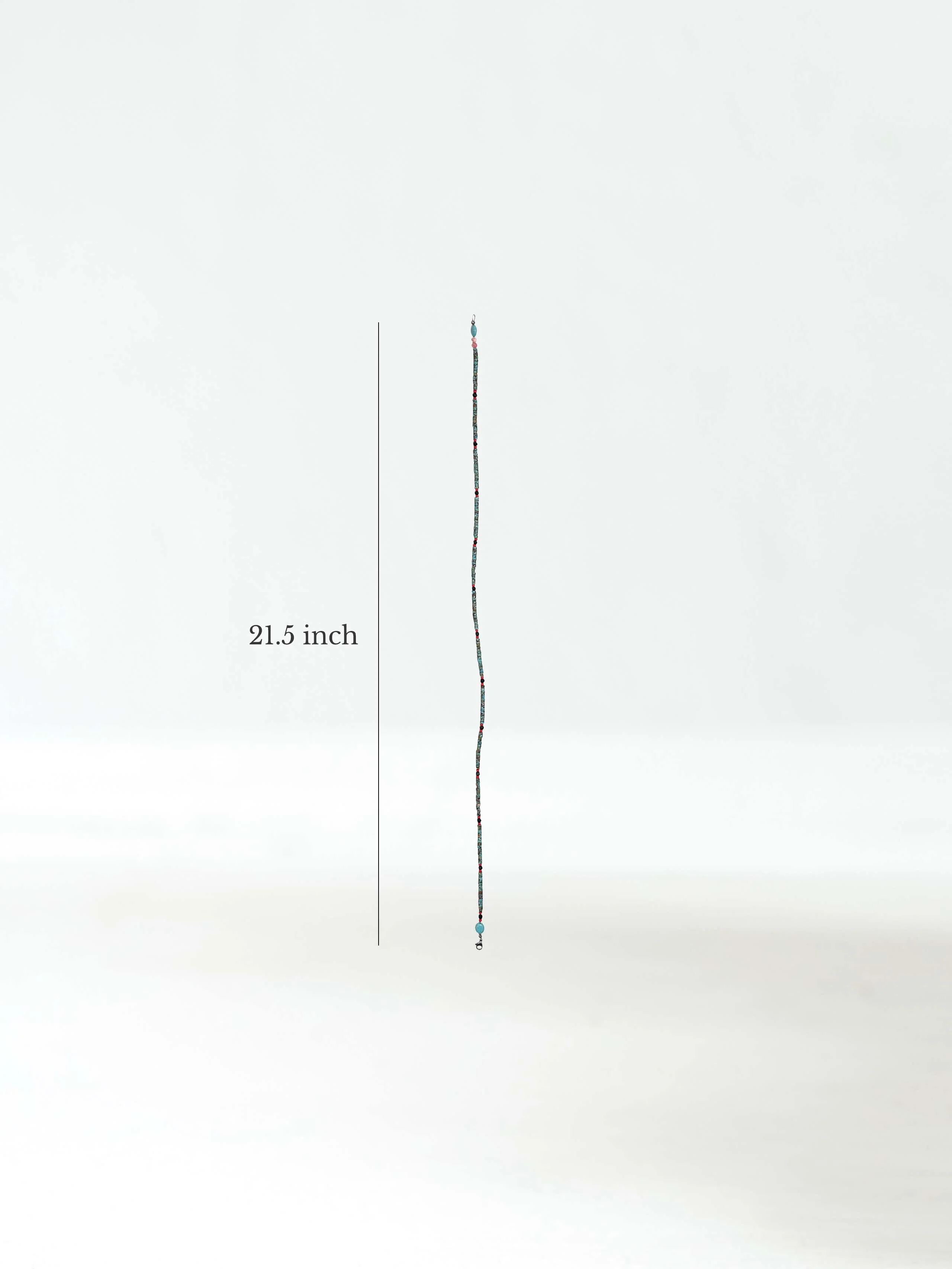 Heishi Collection: Raw Turquoise Necklace - Image 6