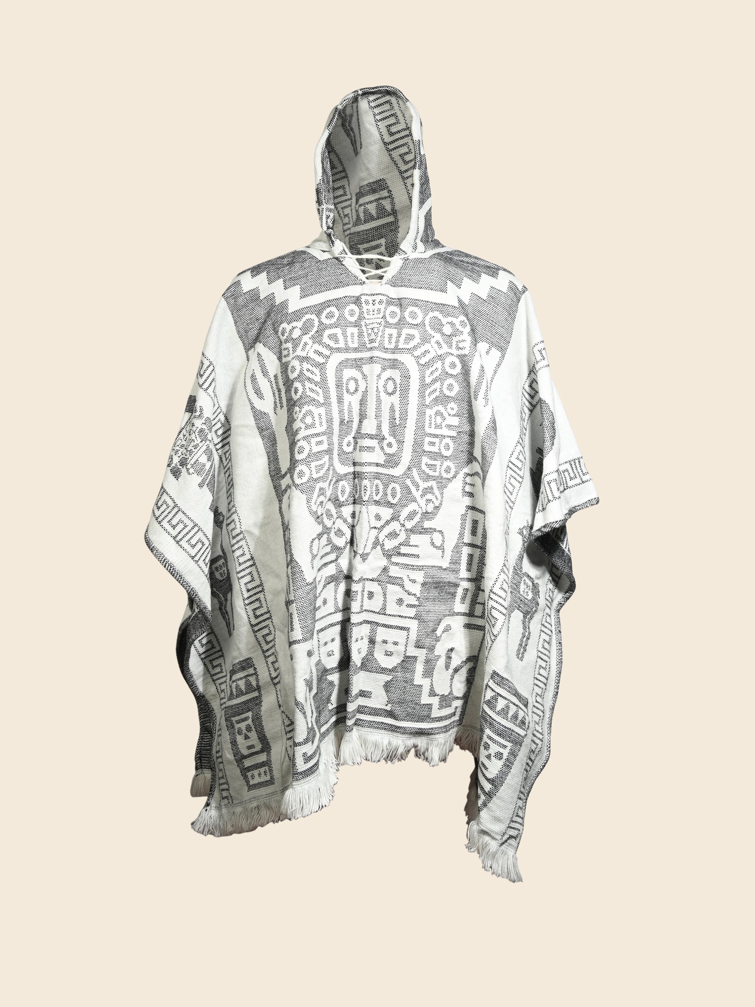 Hooded Artisan Andean Poncho - Puno - Image 13