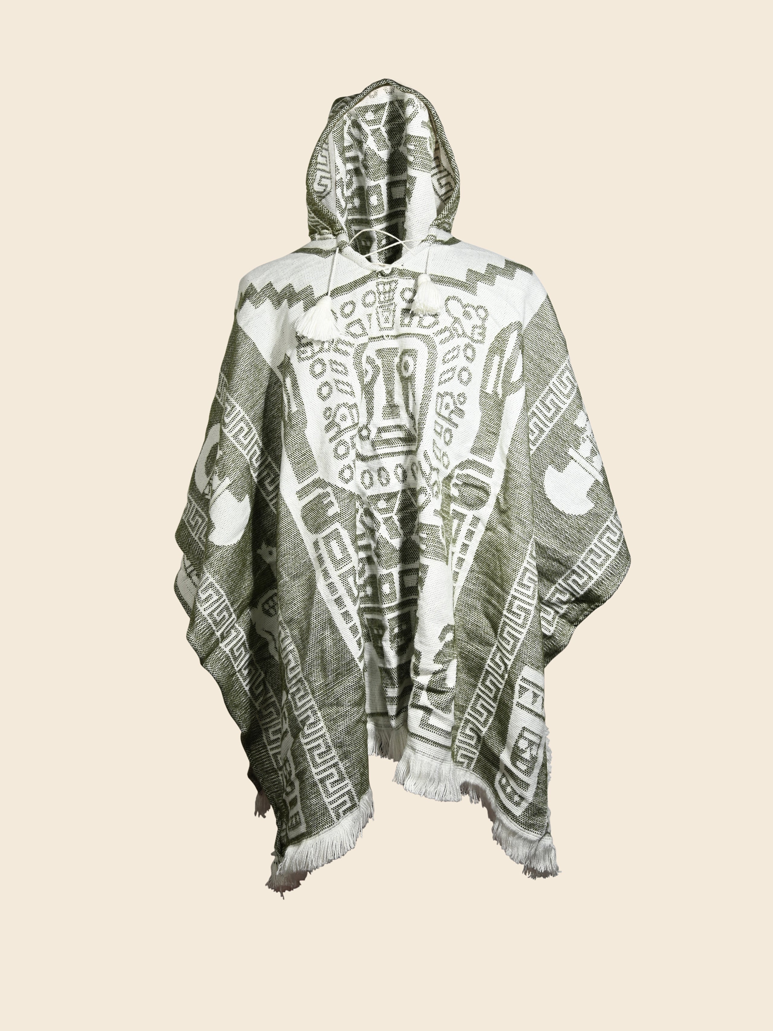 Hooded Artisan Andean Poncho - Puno - Image 14
