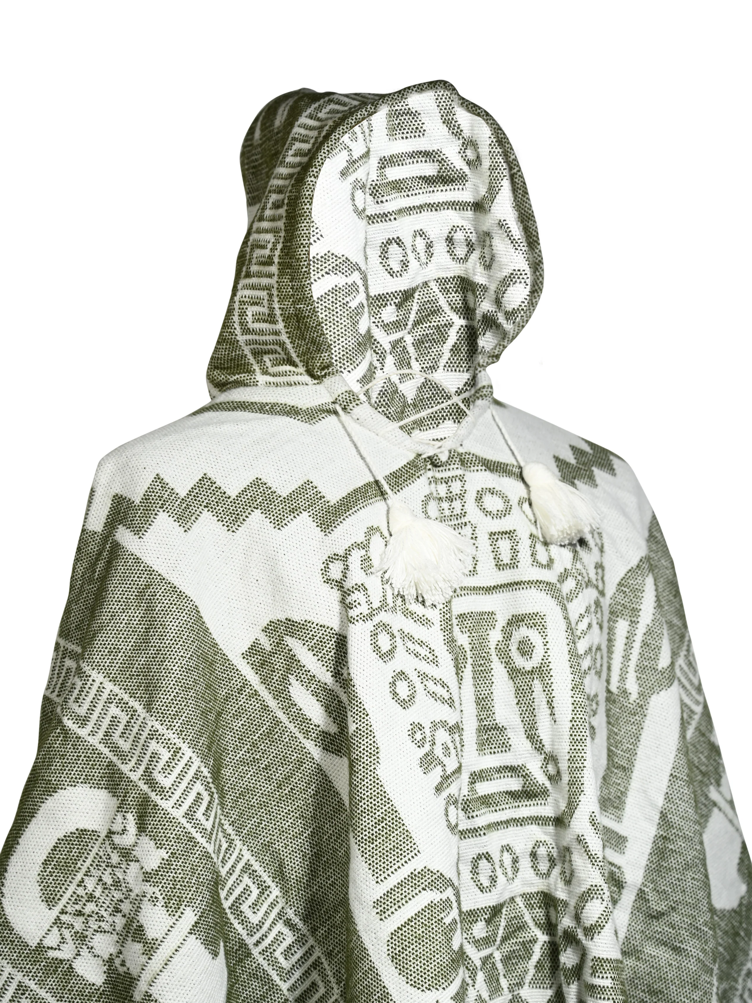 Hooded Artisan Andean Poncho - Puno - Image 16