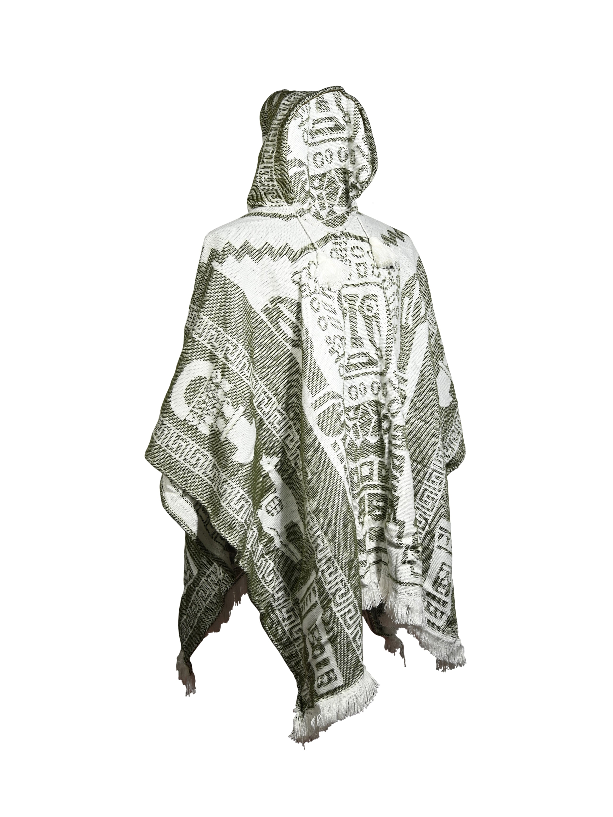 Hooded Artisan Andean Poncho - Puno - Image 17