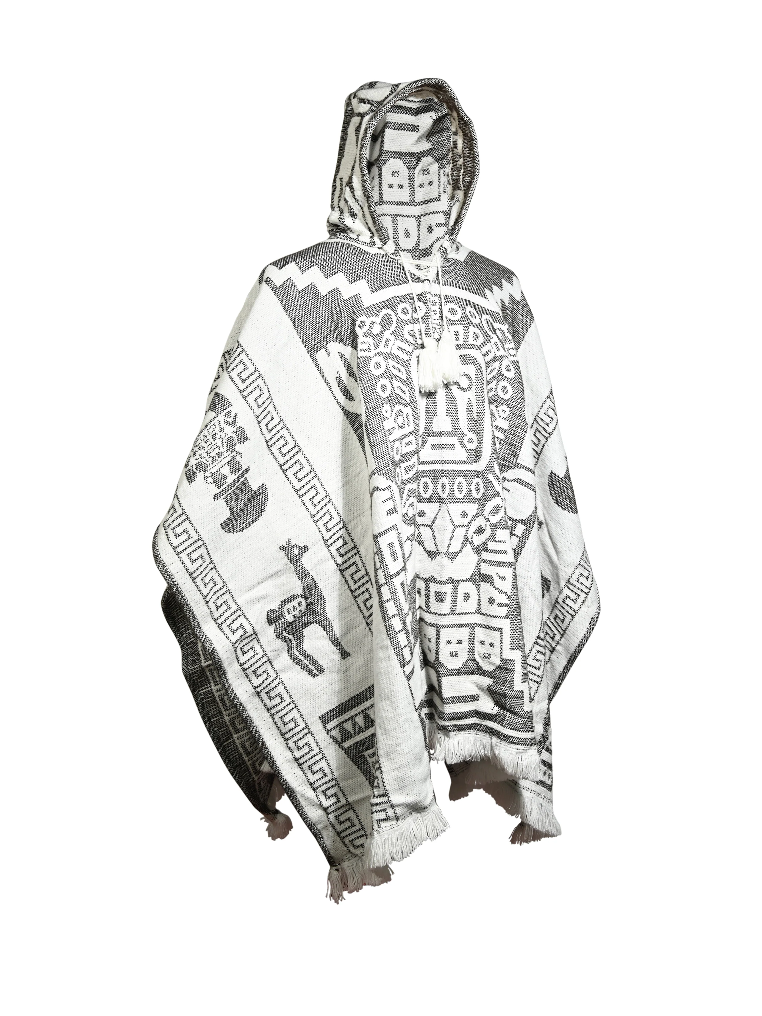 Hooded Artisan Andean Poncho - Puno - Image 18