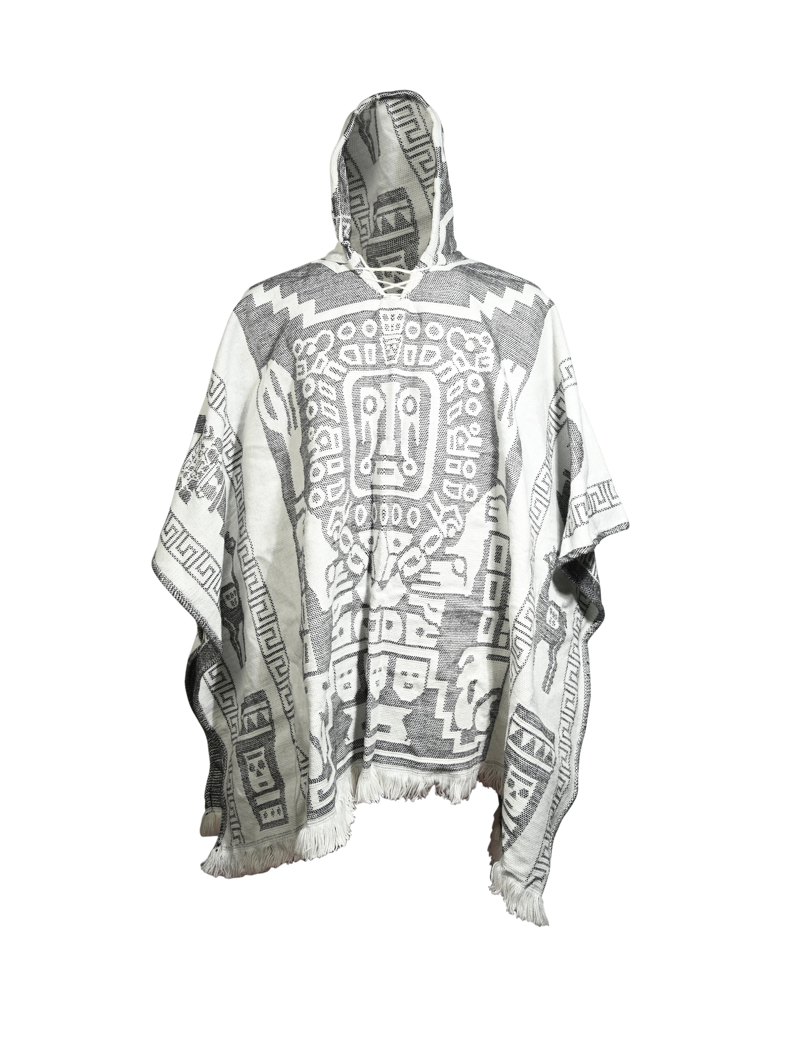 Hooded Artisan Andean Poncho - Puno - Image 2
