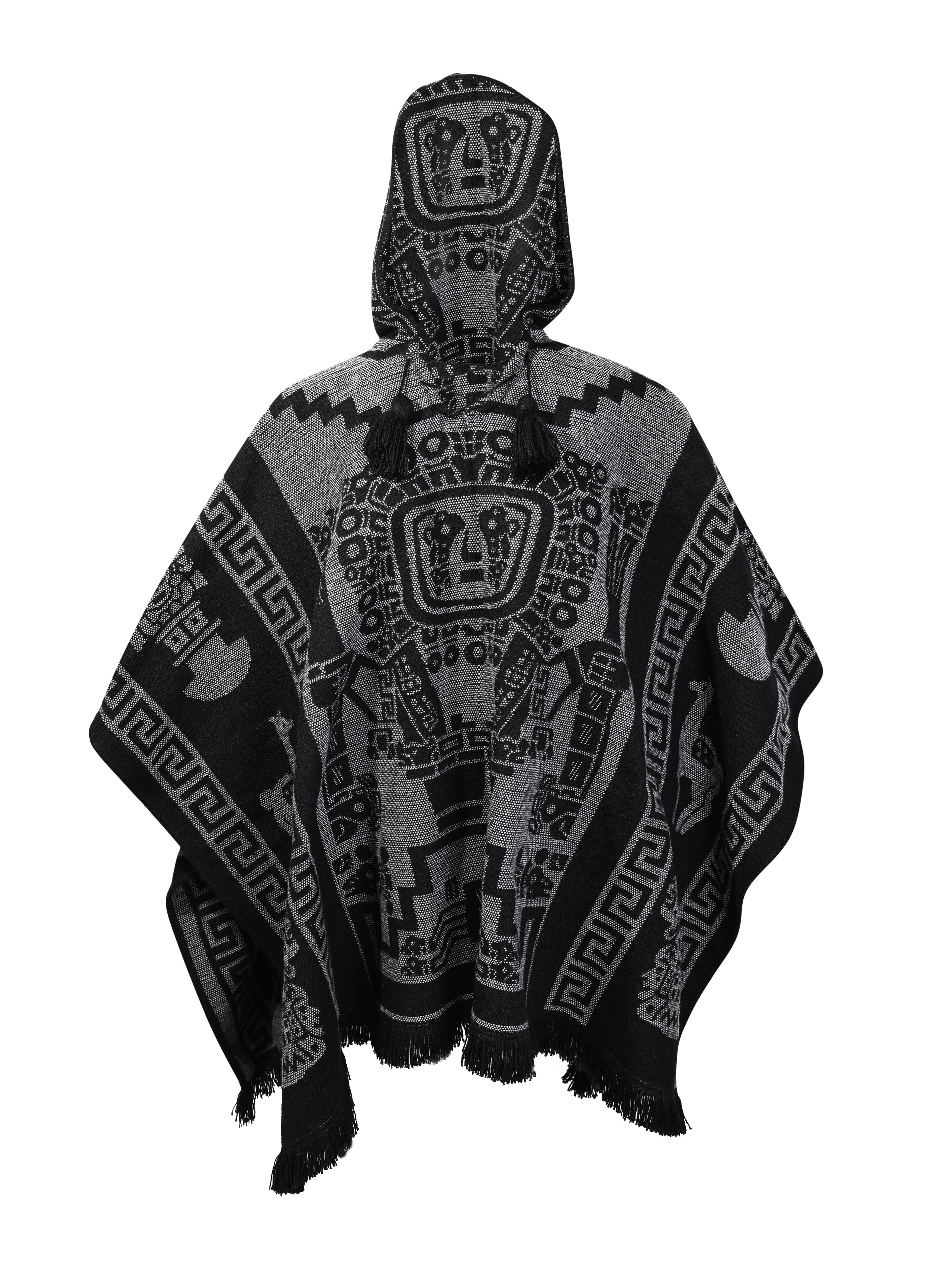 Hooded Artisan Andean Poncho - Puno - Image 21