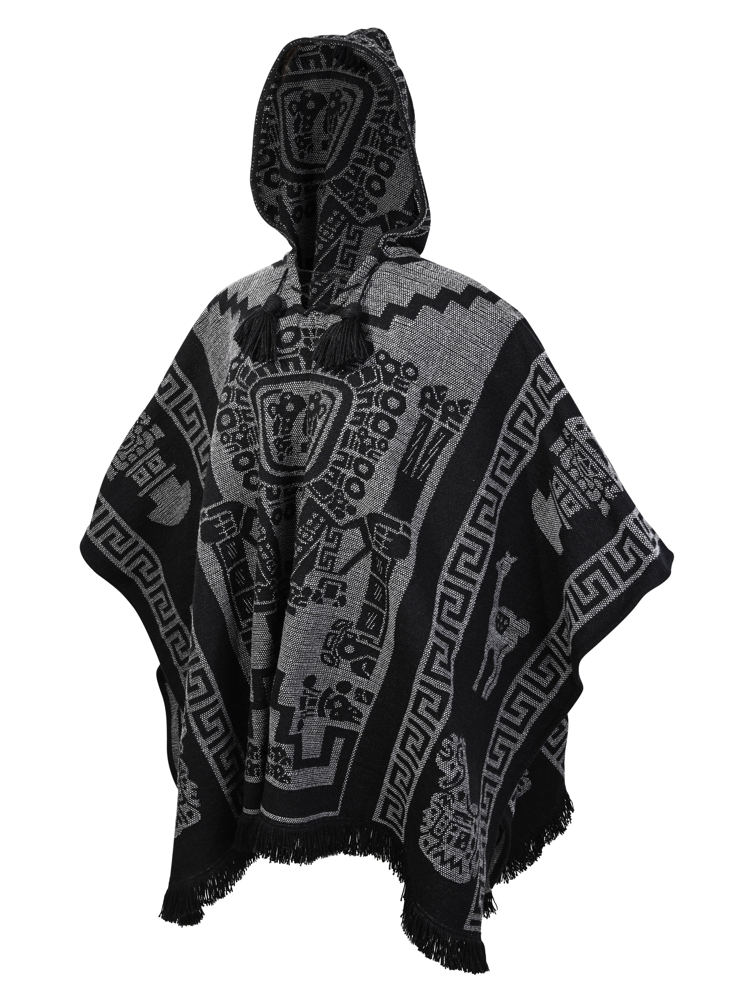 Hooded Artisan Andean Poncho - Puno - Image 22