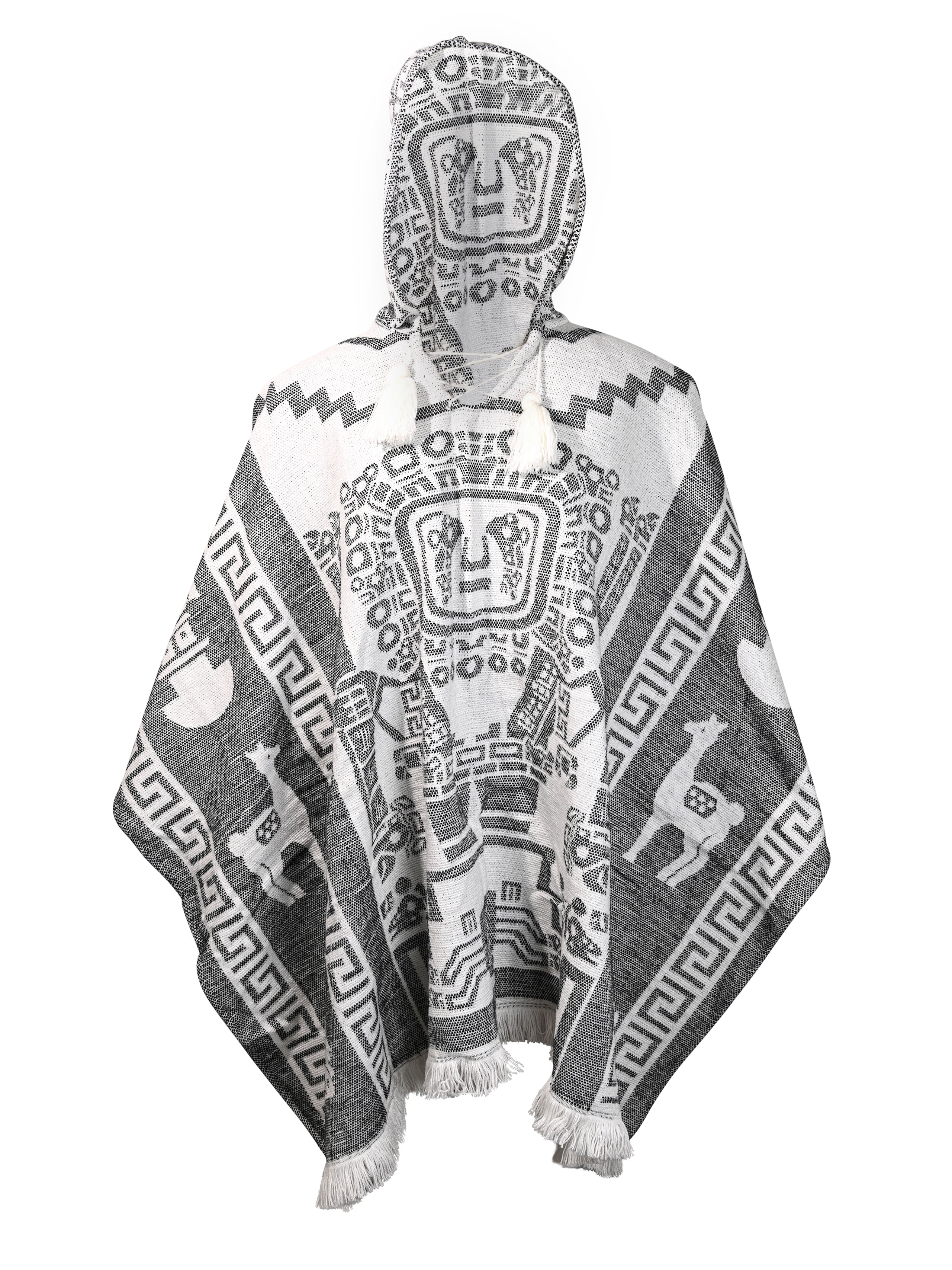 Hooded Artisan Andean Poncho - Puno - Image 25