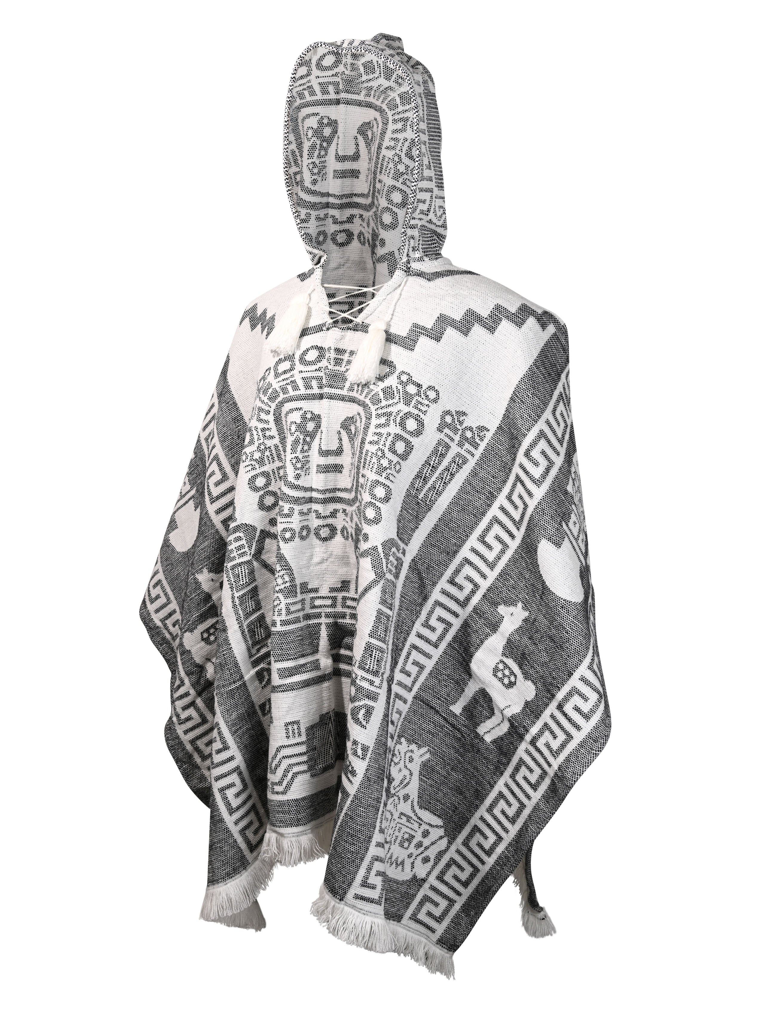 Hooded Artisan Andean Poncho - Puno - Image 26