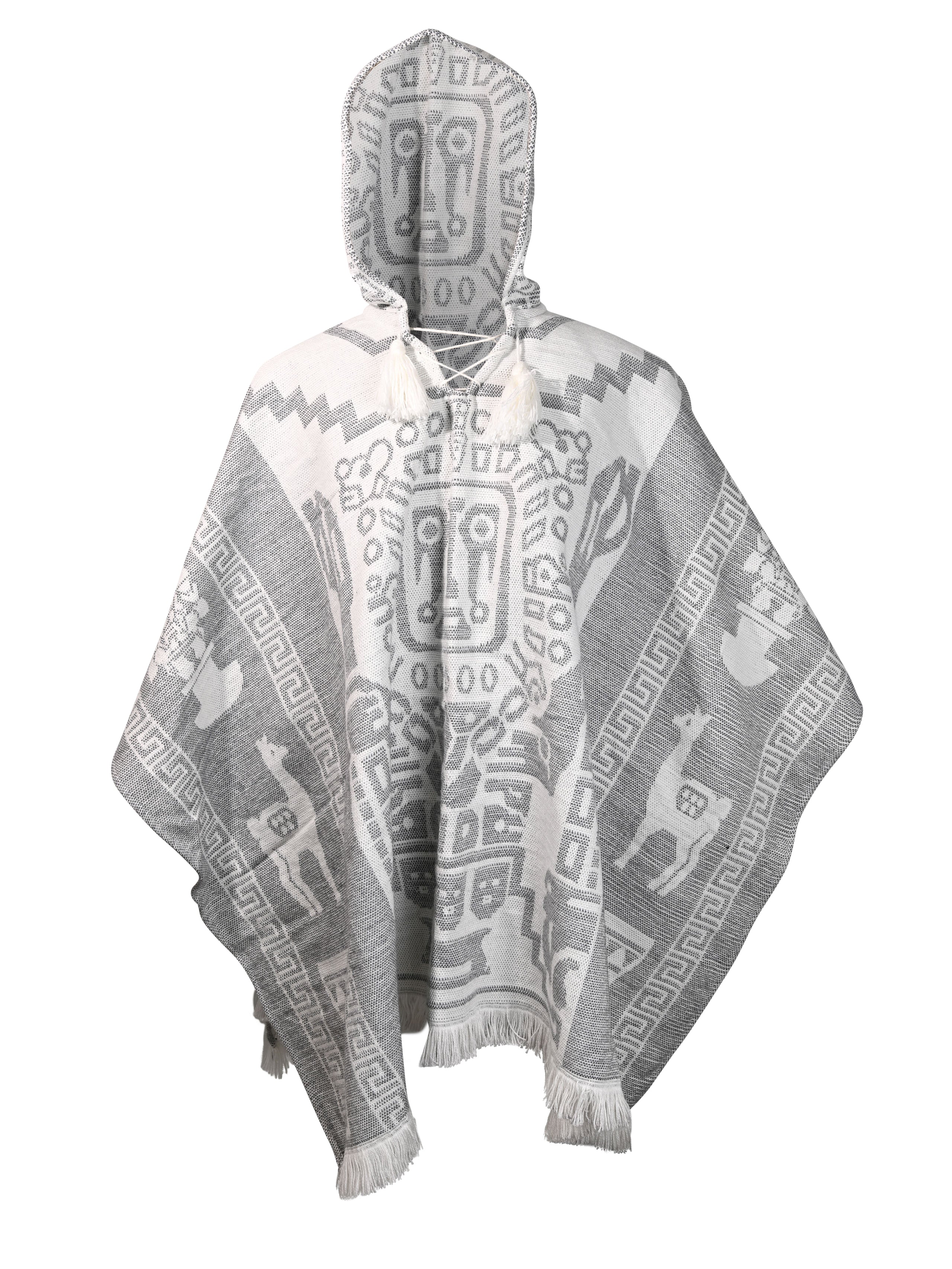 Hooded Artisan Andean Poncho - Puno - Image 29