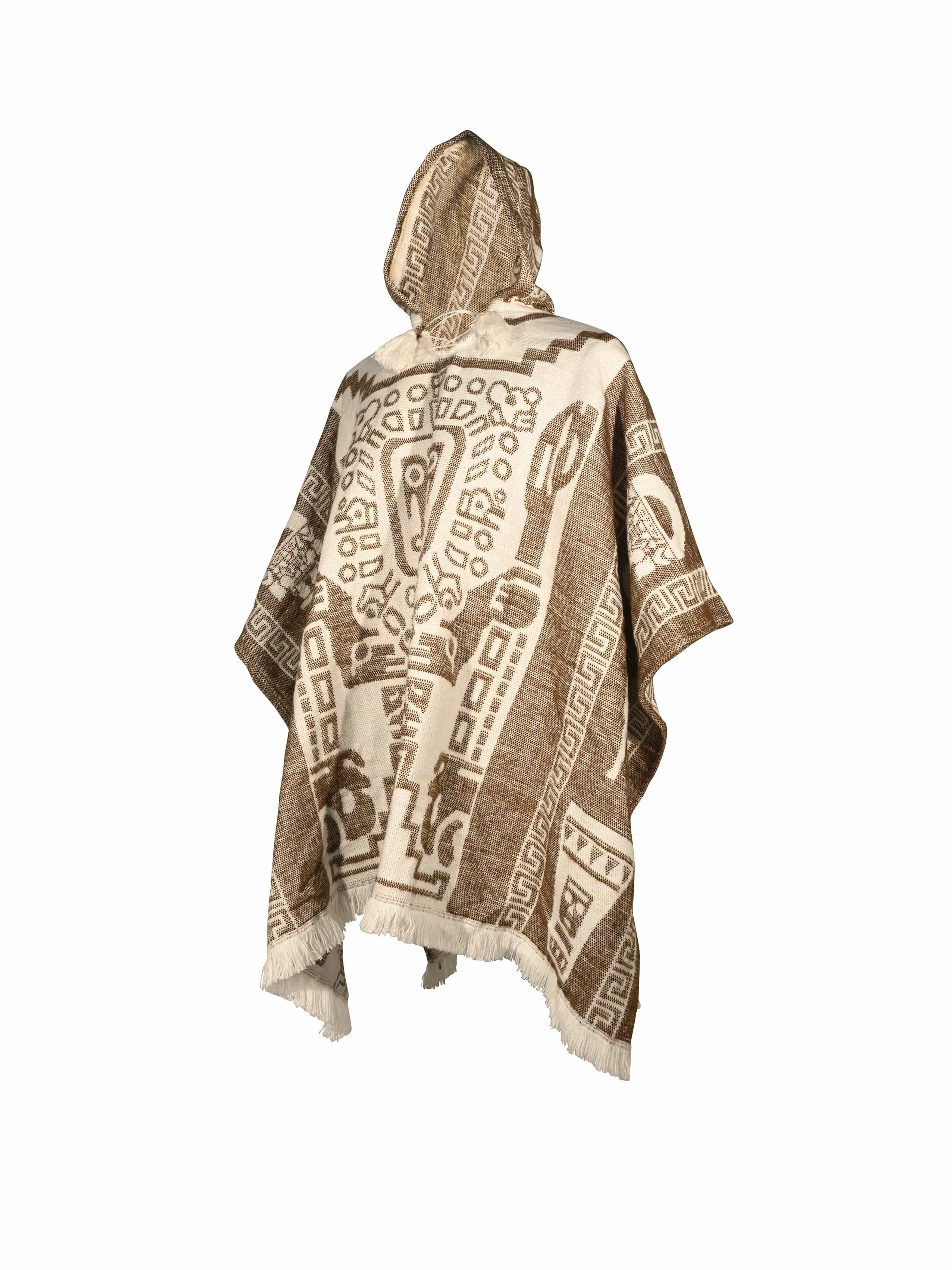Hooded Artisan Andean Poncho - Puno - Image 5