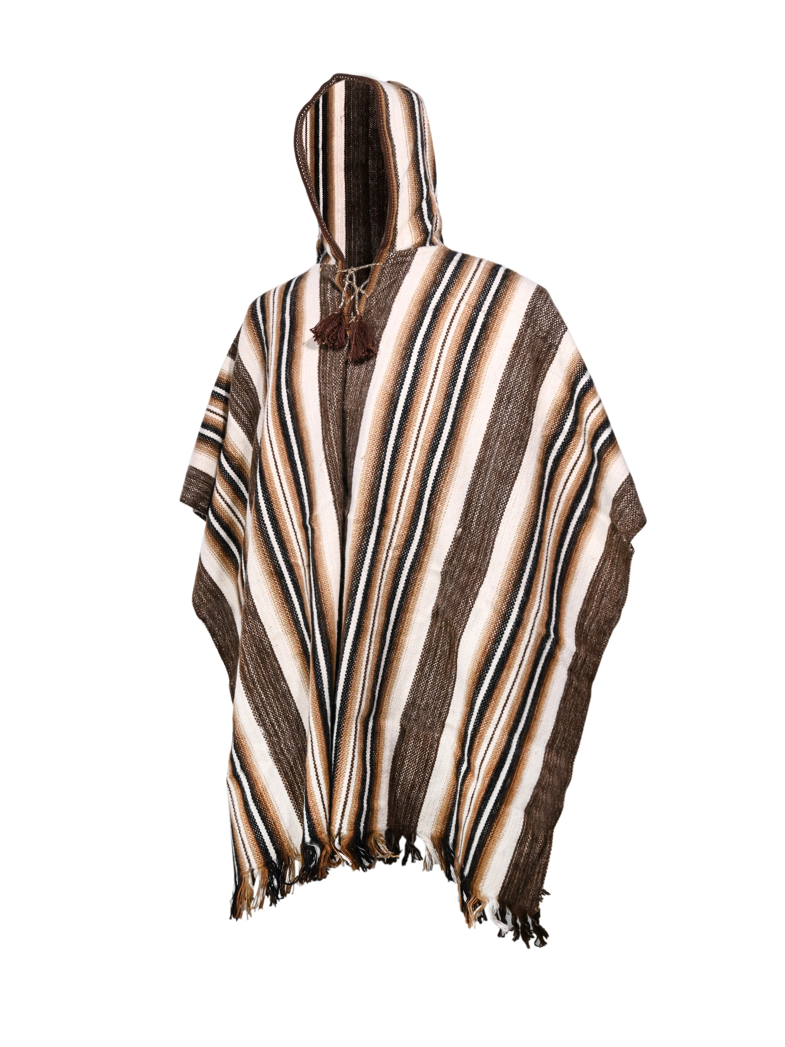 Hooded Artisan Peruvian Poncho - Puno - Image 11