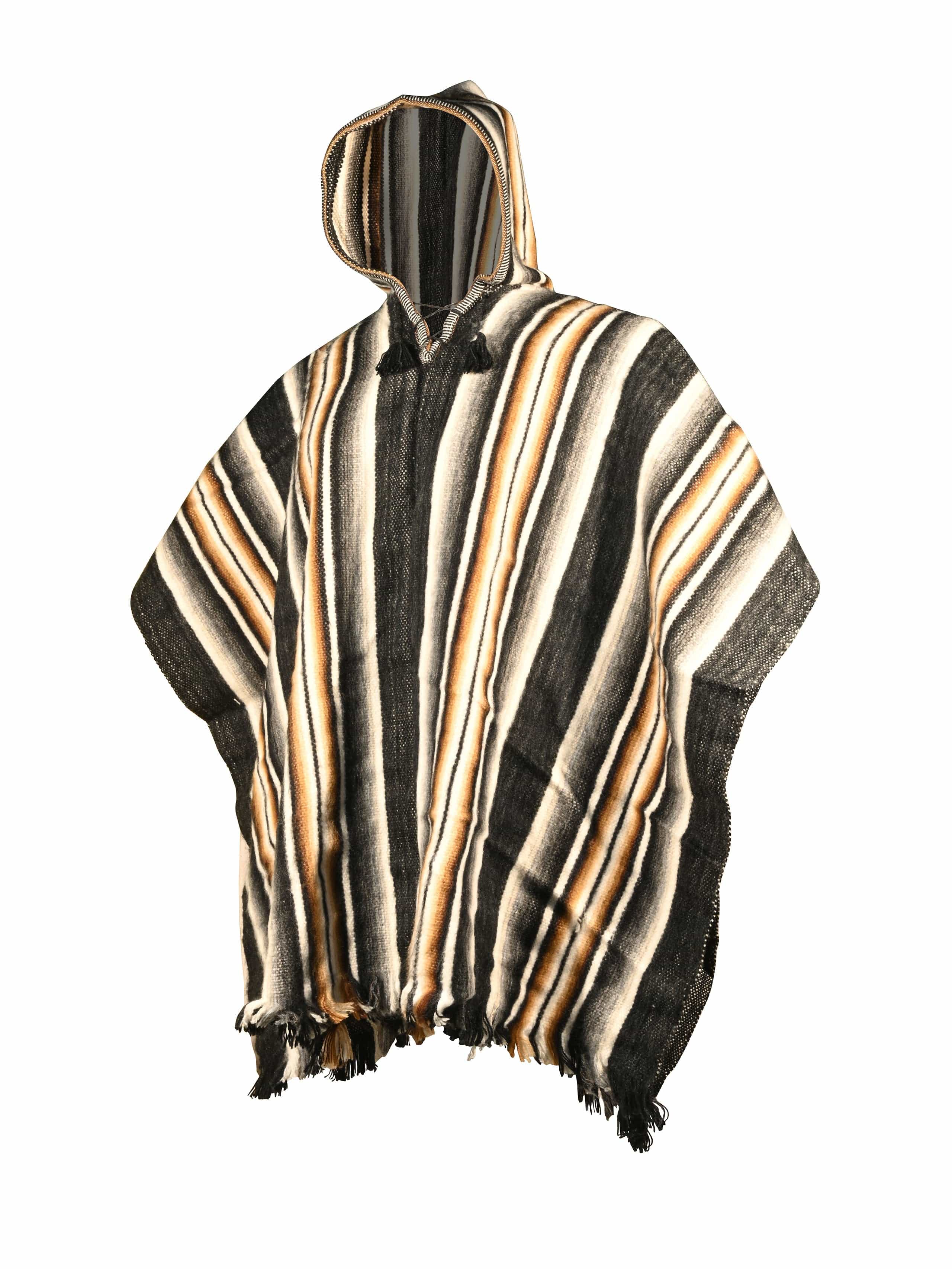 Hooded Artisan Peruvian Poncho - Puno - Image 2