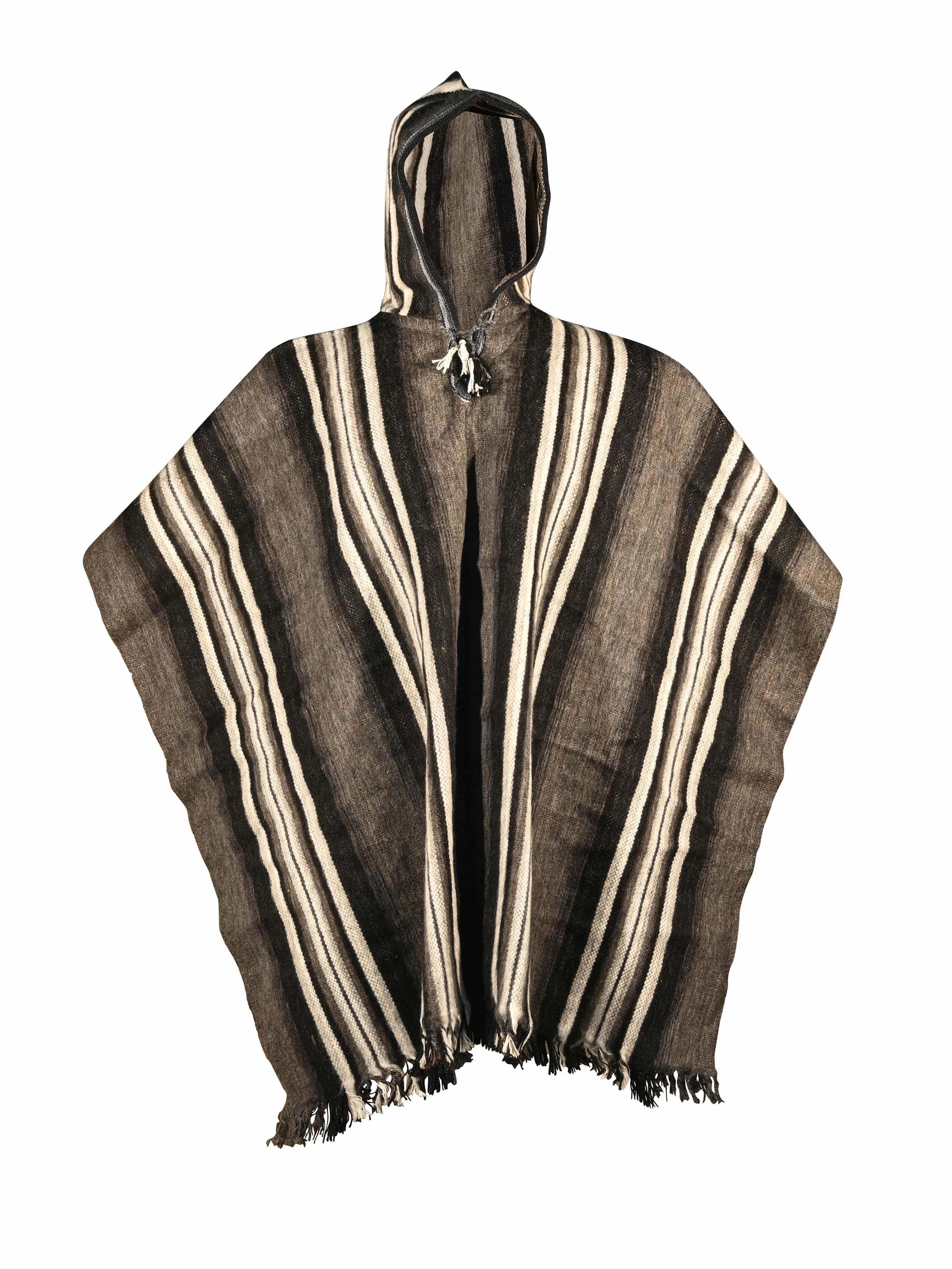 Hooded Artisan Peruvian Poncho - Puno - Image 7