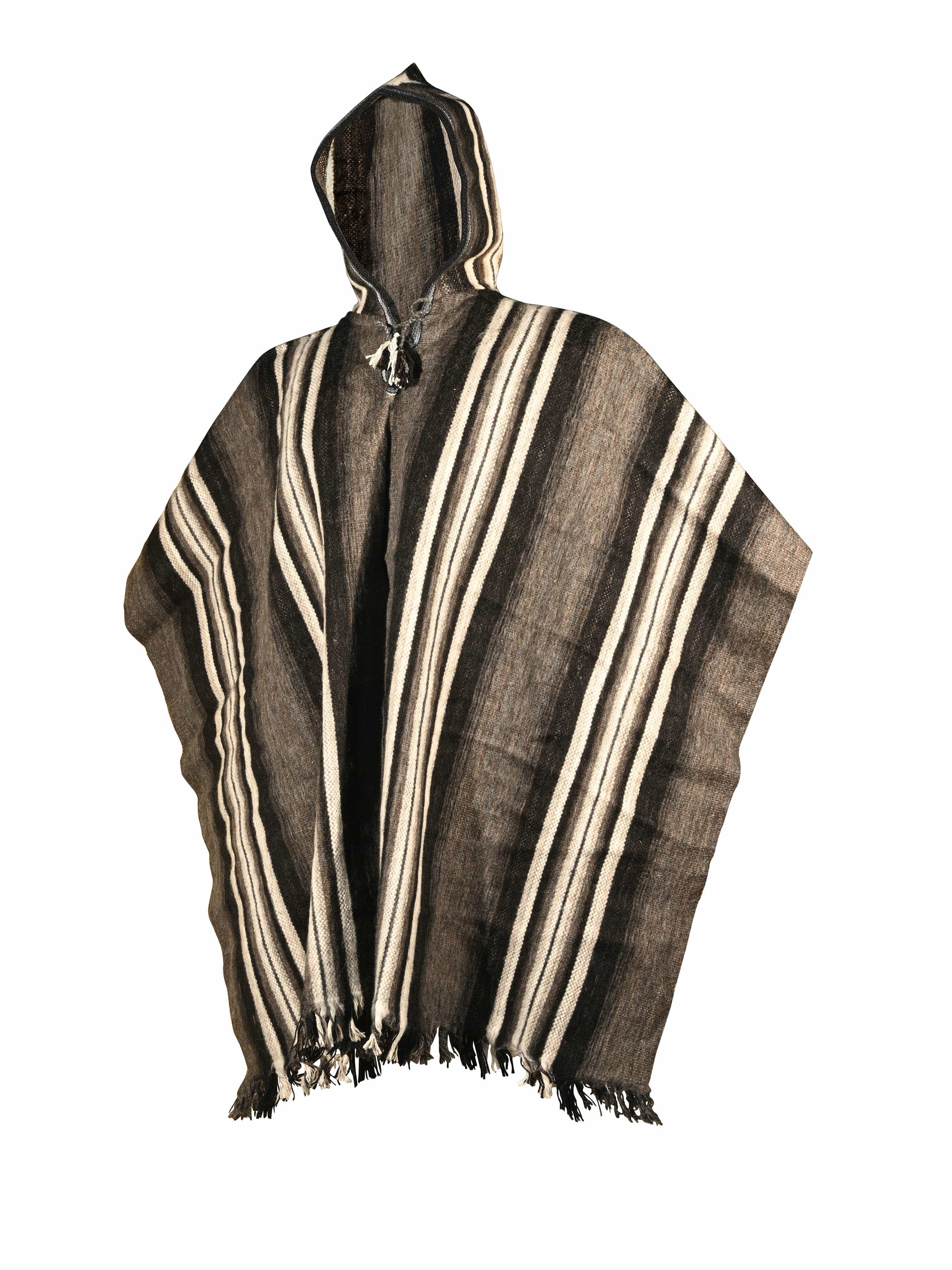 Hooded Artisan Peruvian Poncho - Puno - Image 8