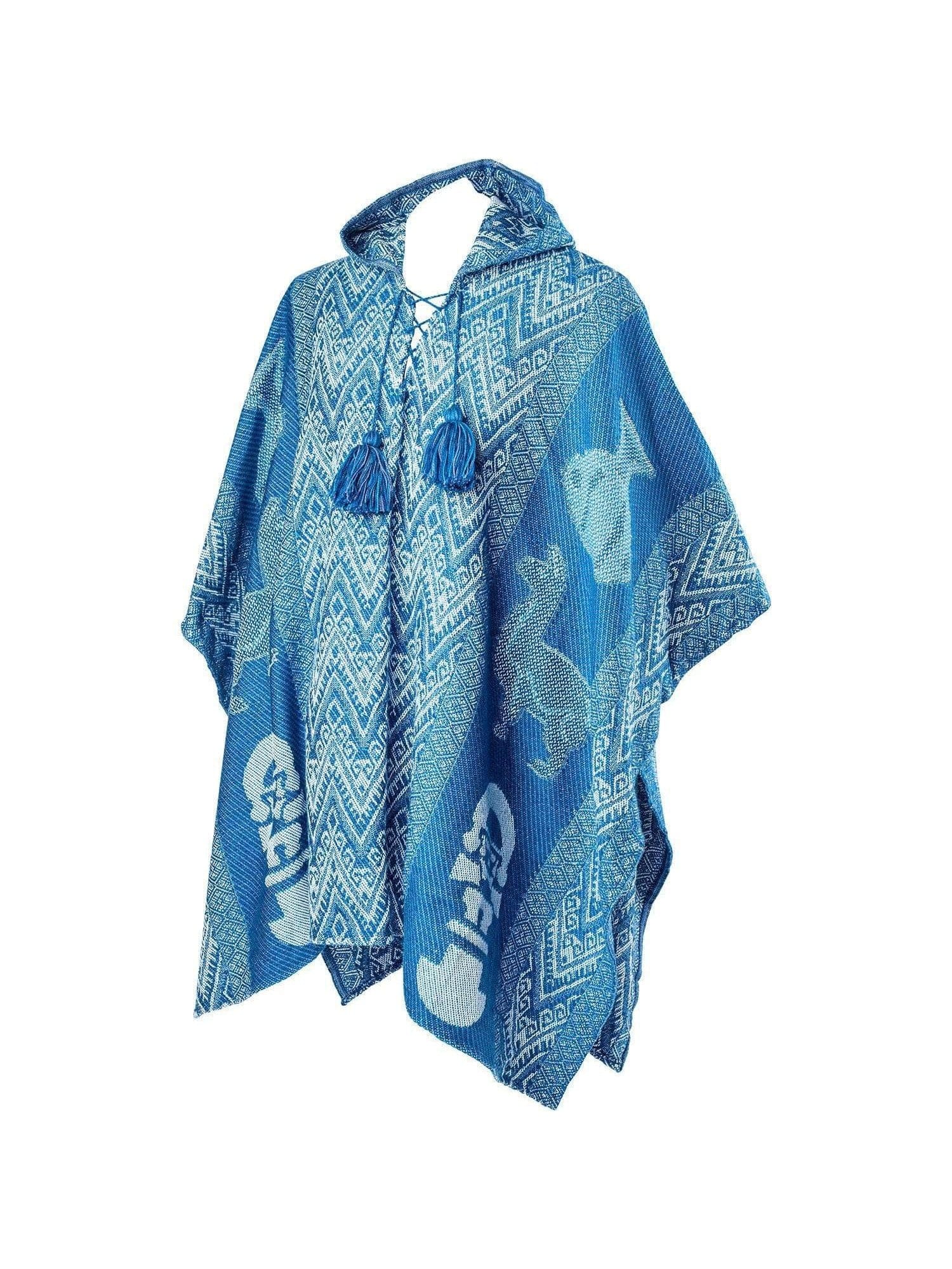Hooded Peruvian Poncho - Urubamba - Image 2