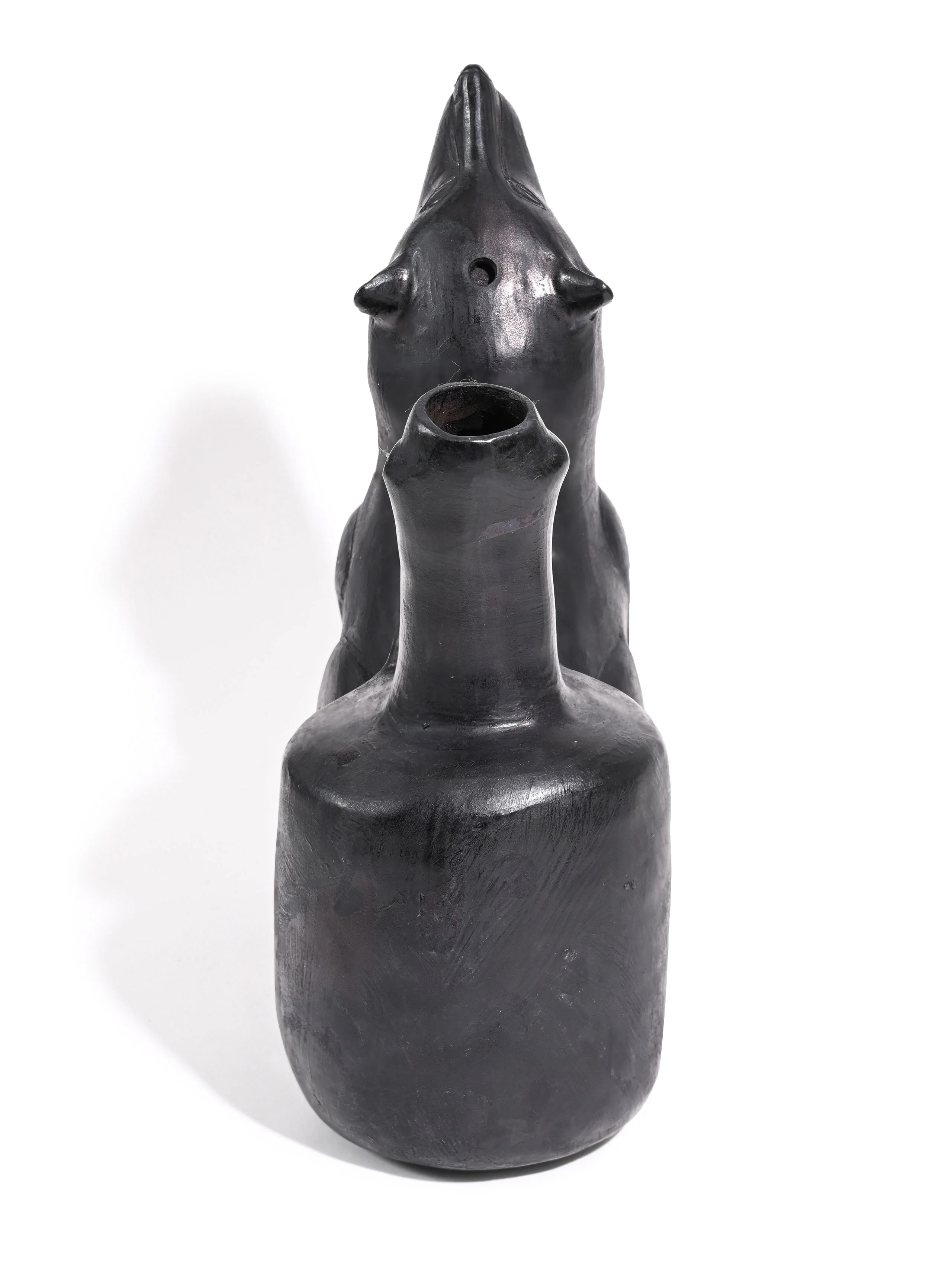 Huaco Silbador-Peruvian Whistling Vessel - Howling Wolf - Image 3
