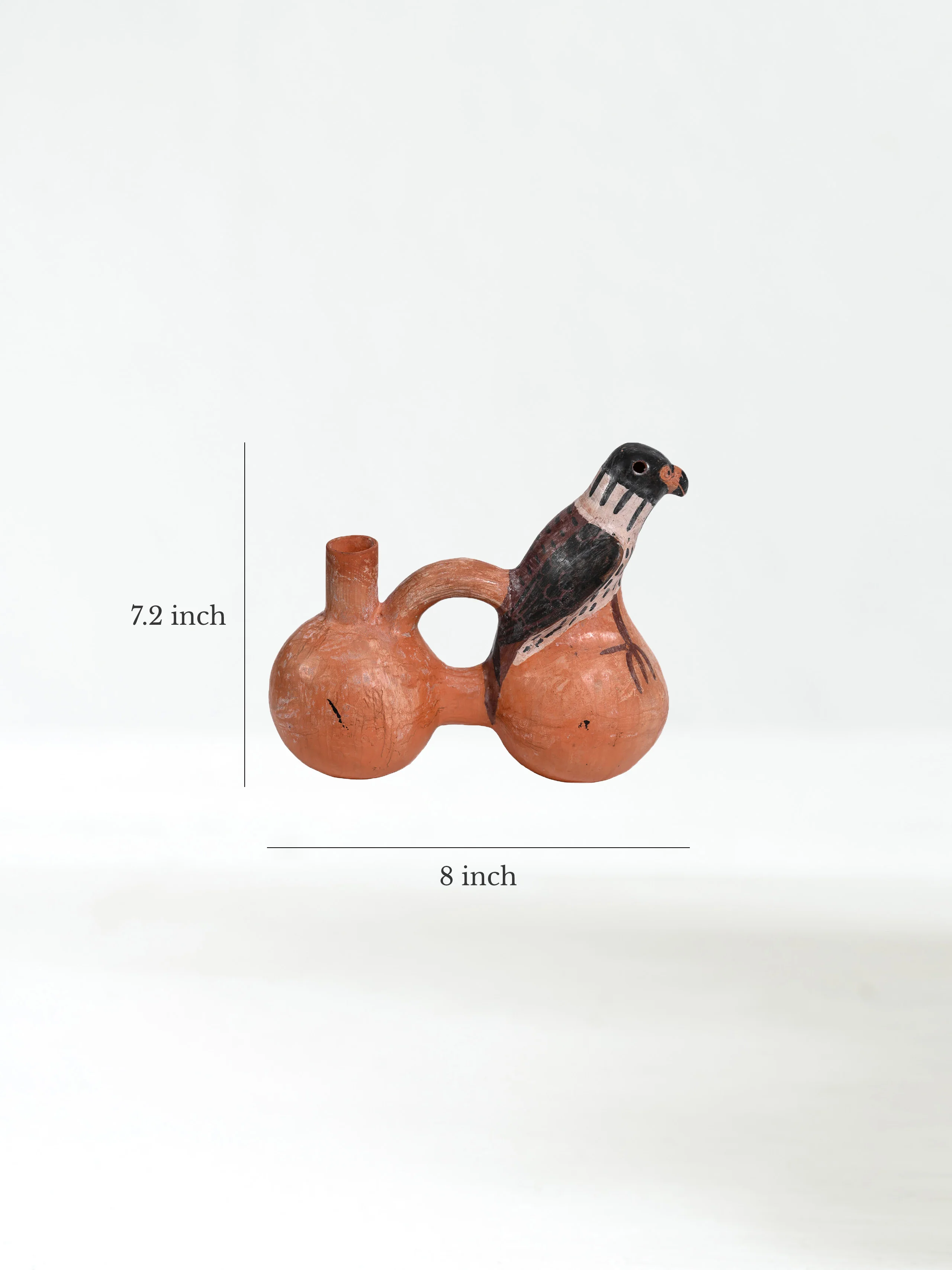 Huaco Silbador-Peruvian Whistling Vessel - Kestrel - Image 15