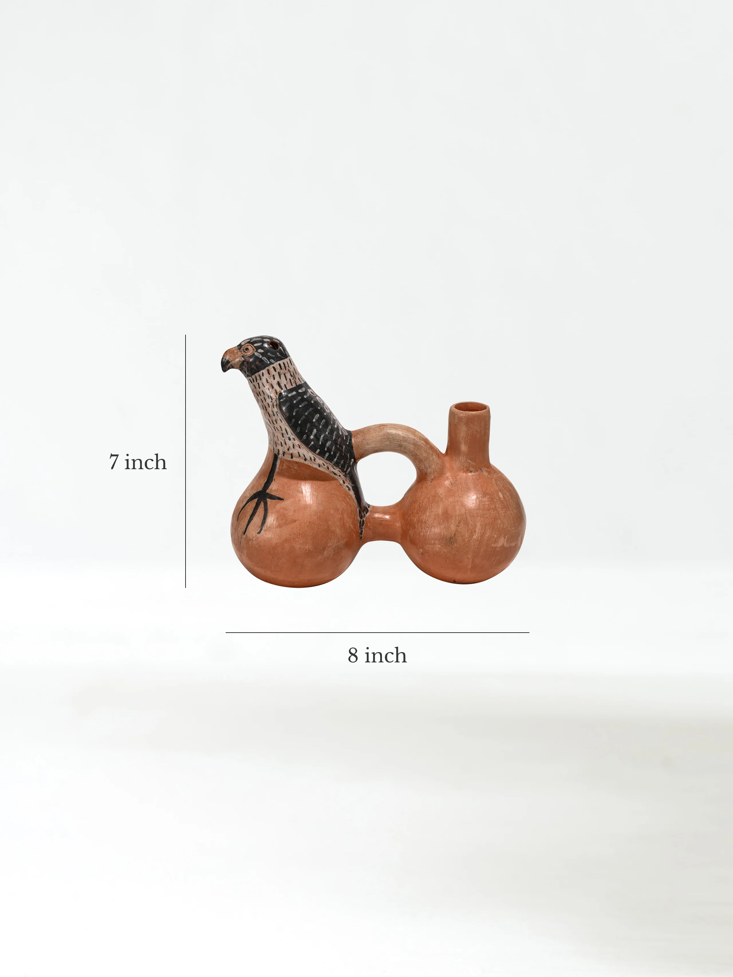 Huaco Silbador-Peruvian Whistling Vessel - Kestrel - Image 5