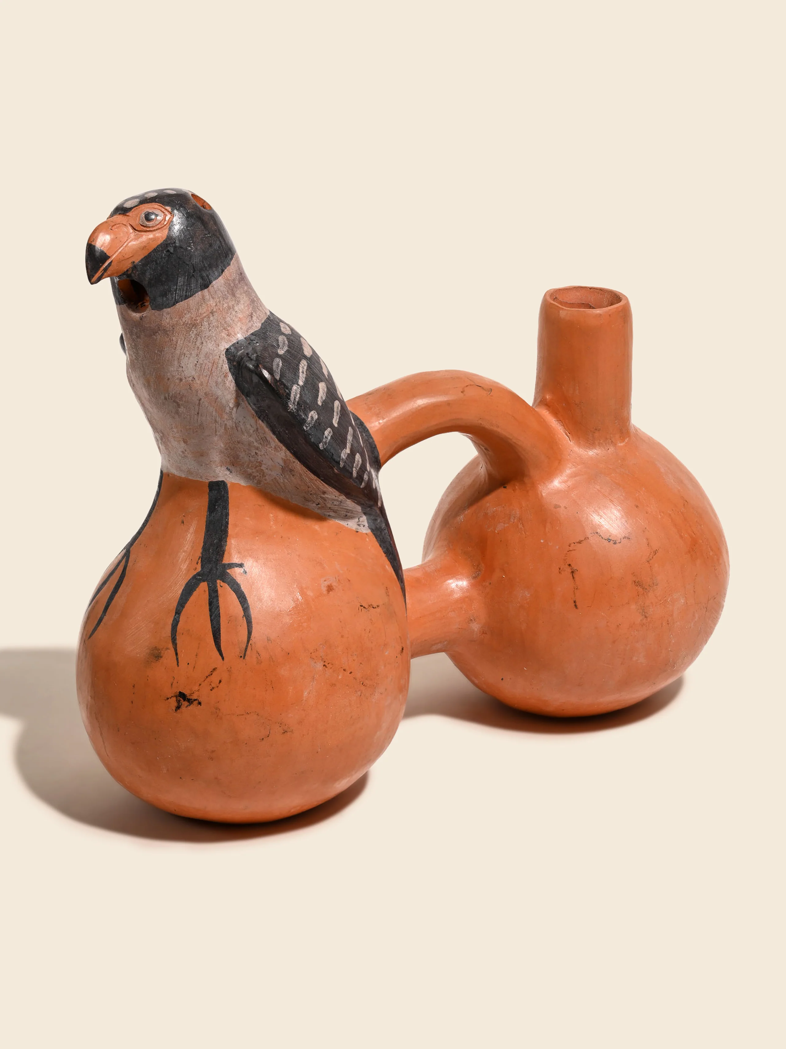 Huaco Silbador-Peruvian Whistling Vessel - Kestrel - Image 6