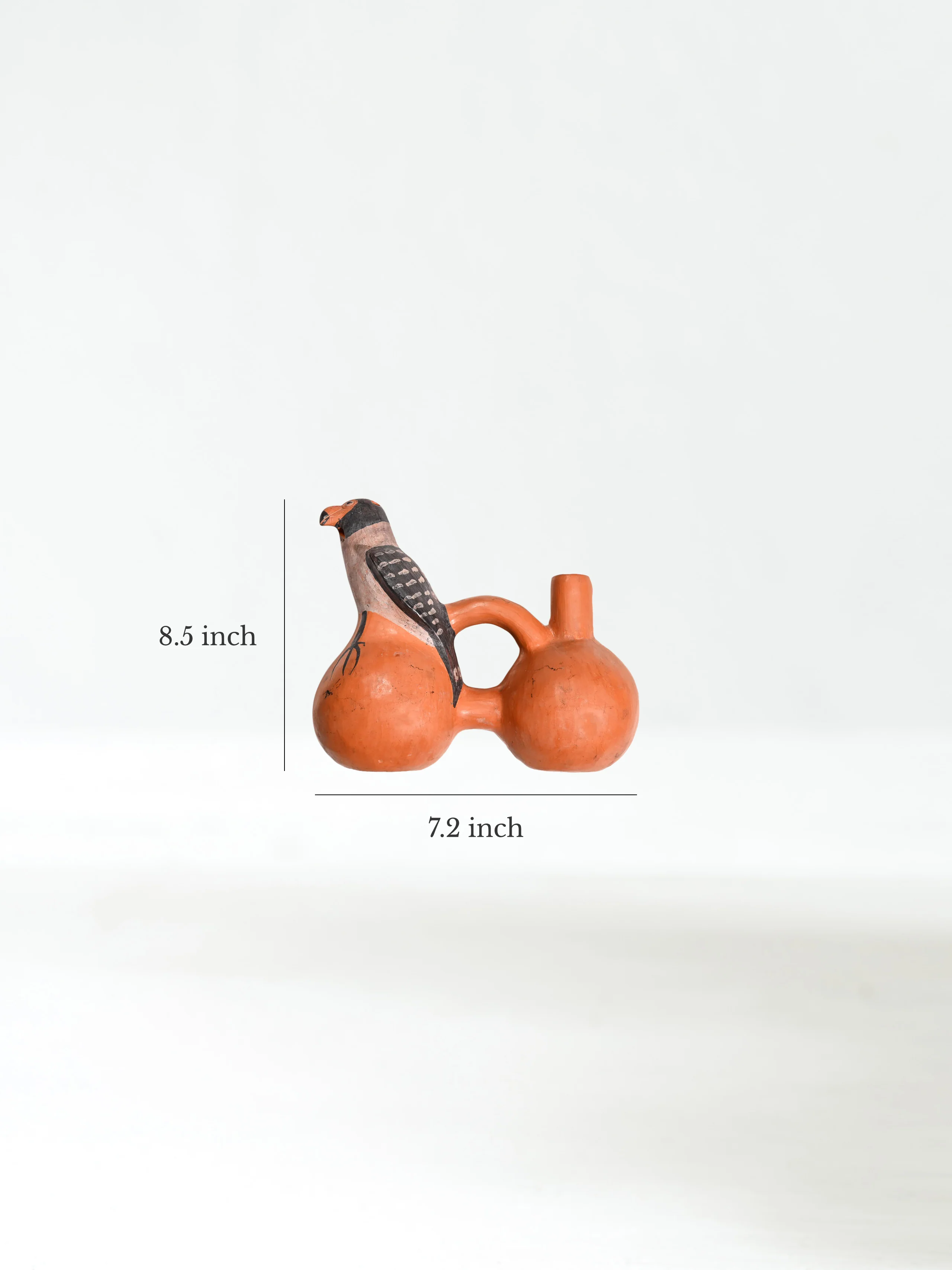 Huaco Silbador-Peruvian Whistling Vessel - Kestrel - Image 9