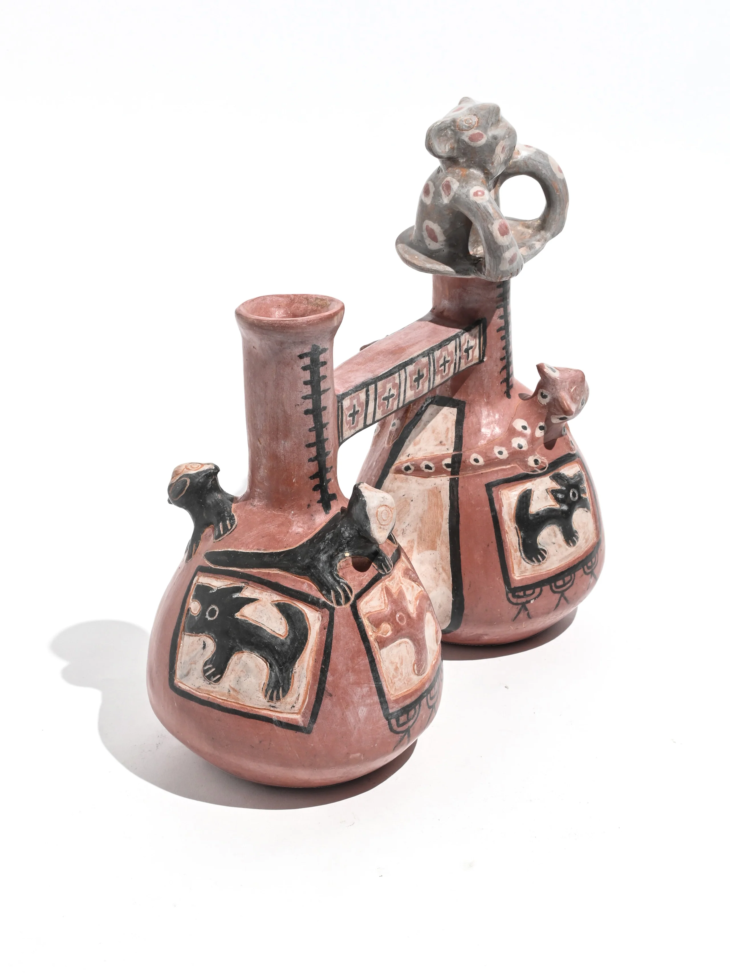 Huaco Silbador-Peruvian Whistling Vessel - Monkey - Image 11