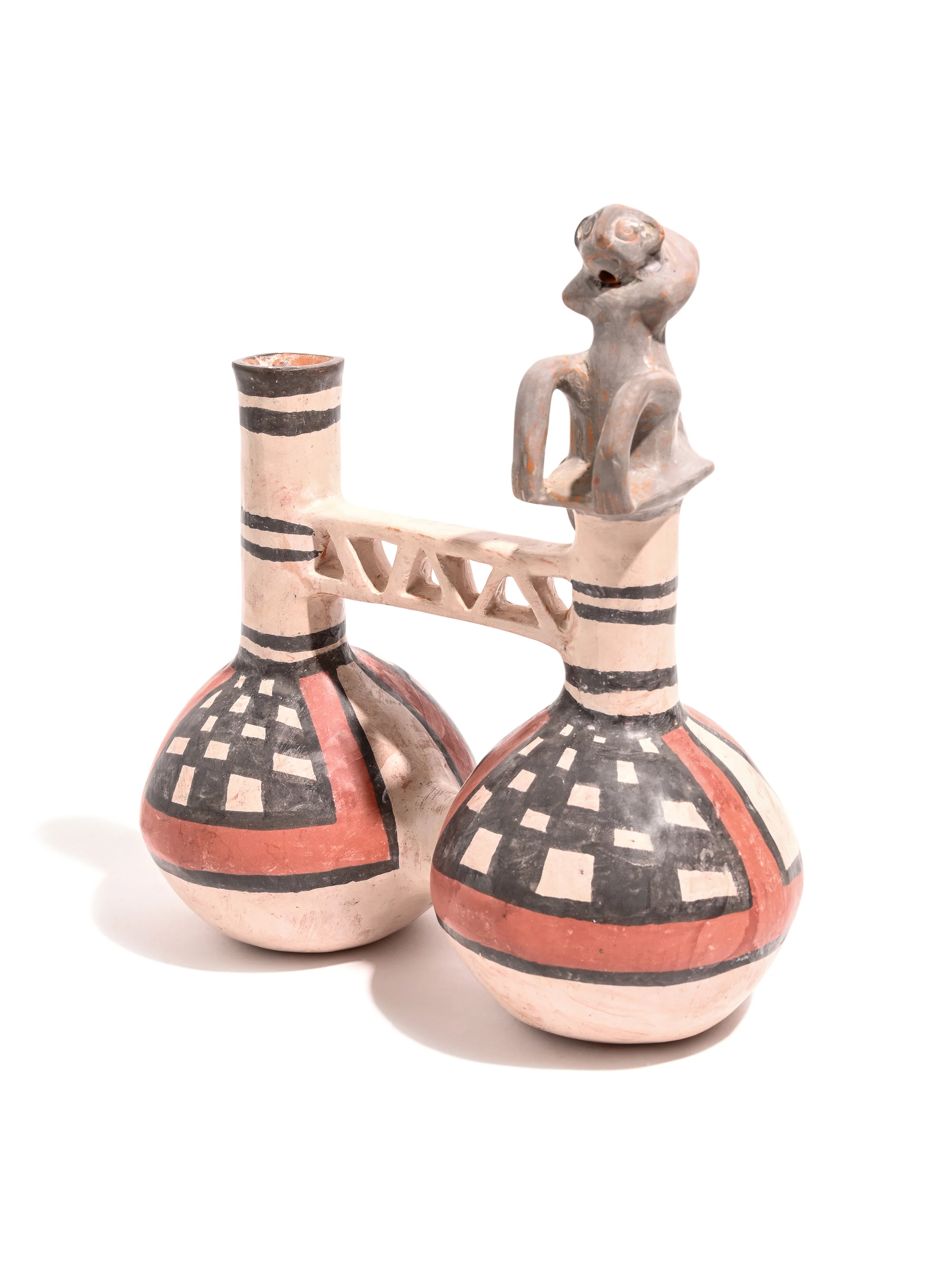 Huaco Silbador-Peruvian Whistling Vessel - Monkey - Image 17
