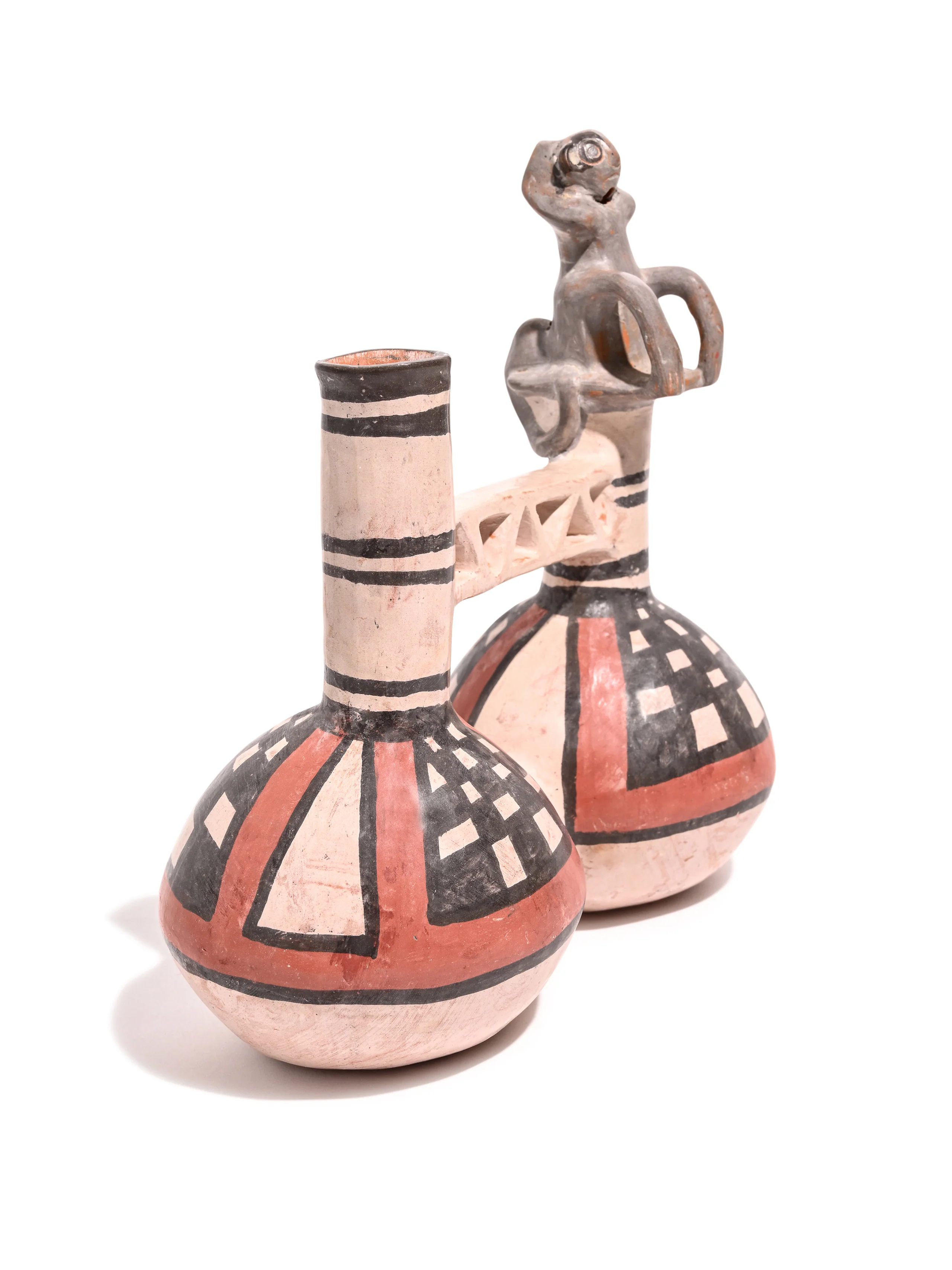 Huaco Silbador-Peruvian Whistling Vessel - Monkey - Image 18