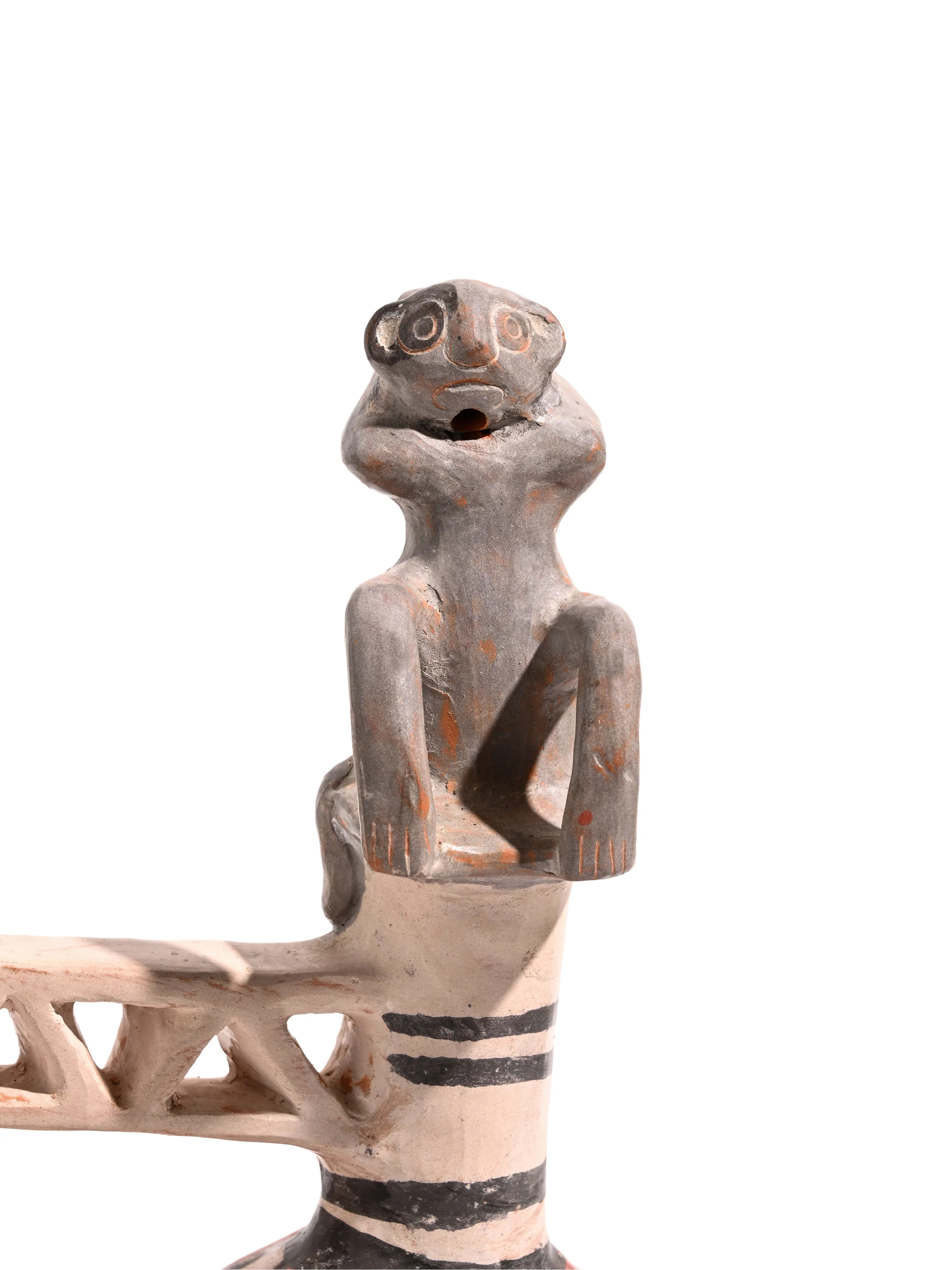 Huaco Silbador-Peruvian Whistling Vessel - Monkey - Image 19