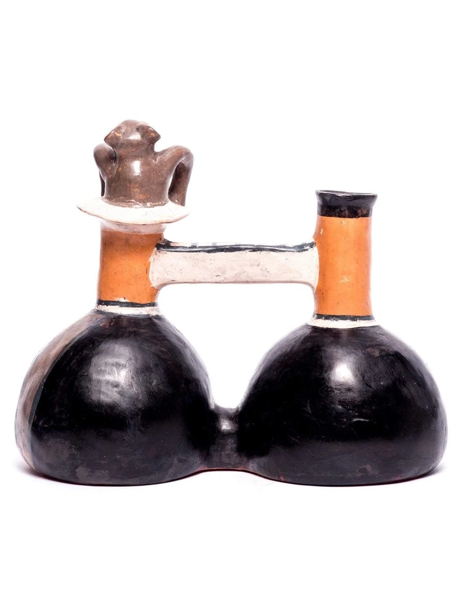 Huaco Silbador-Peruvian Whistling Vessel - Monkey - Image 5