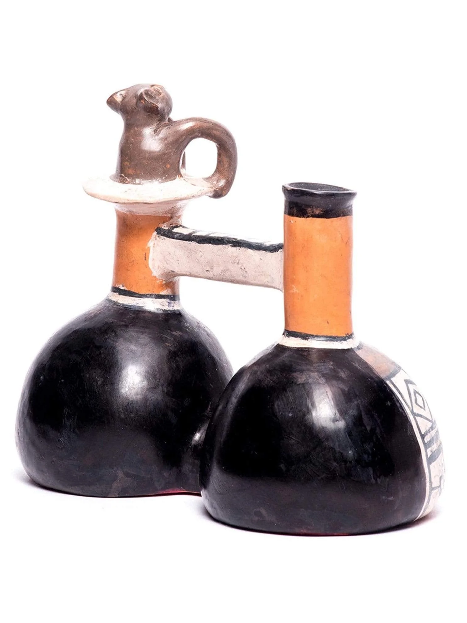 Huaco Silbador-Peruvian Whistling Vessel - Monkey - Image 6