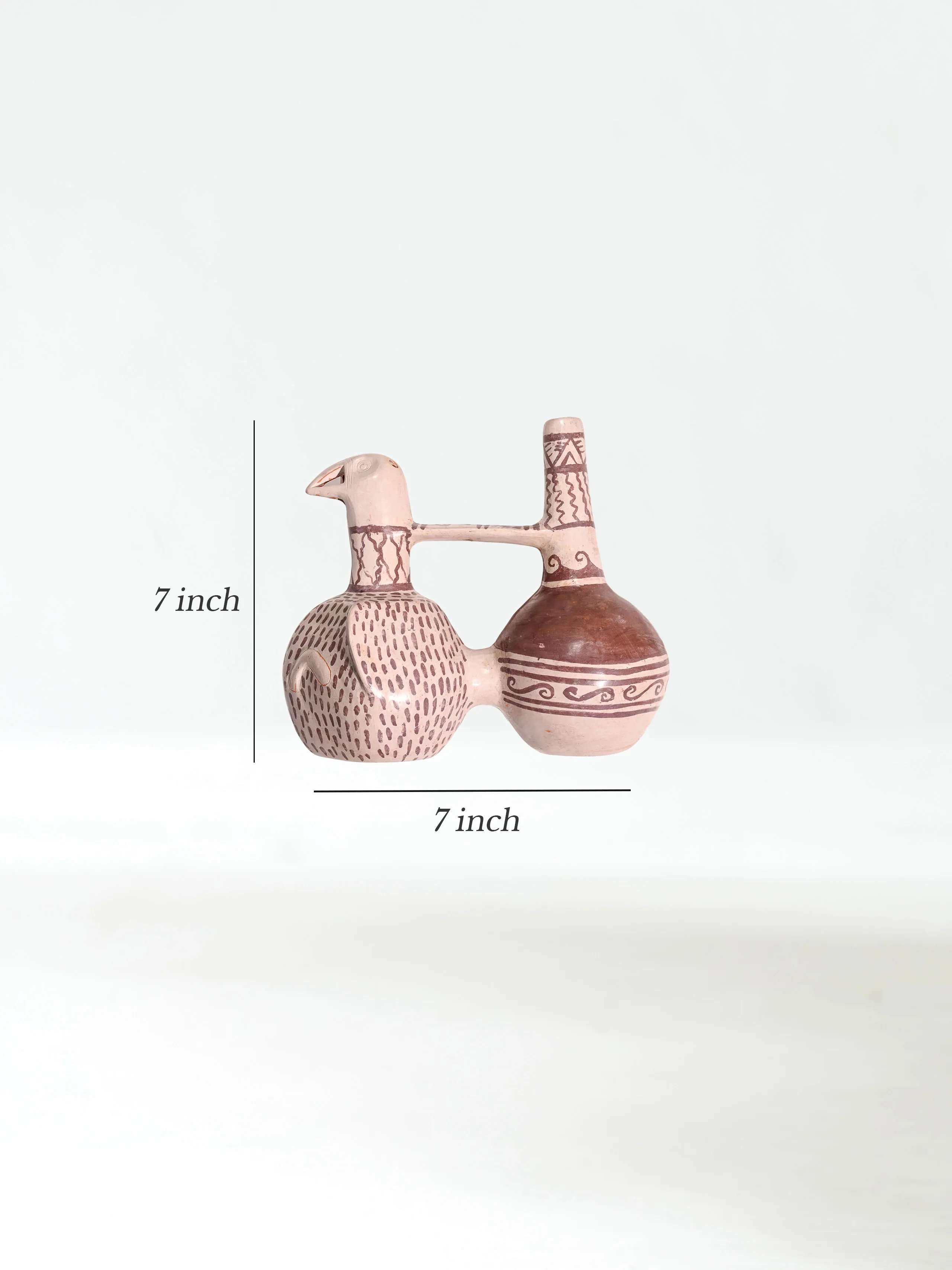 Huaco Silbador-Peruvian Whistling Vessel - Sican Eagle - Image 5