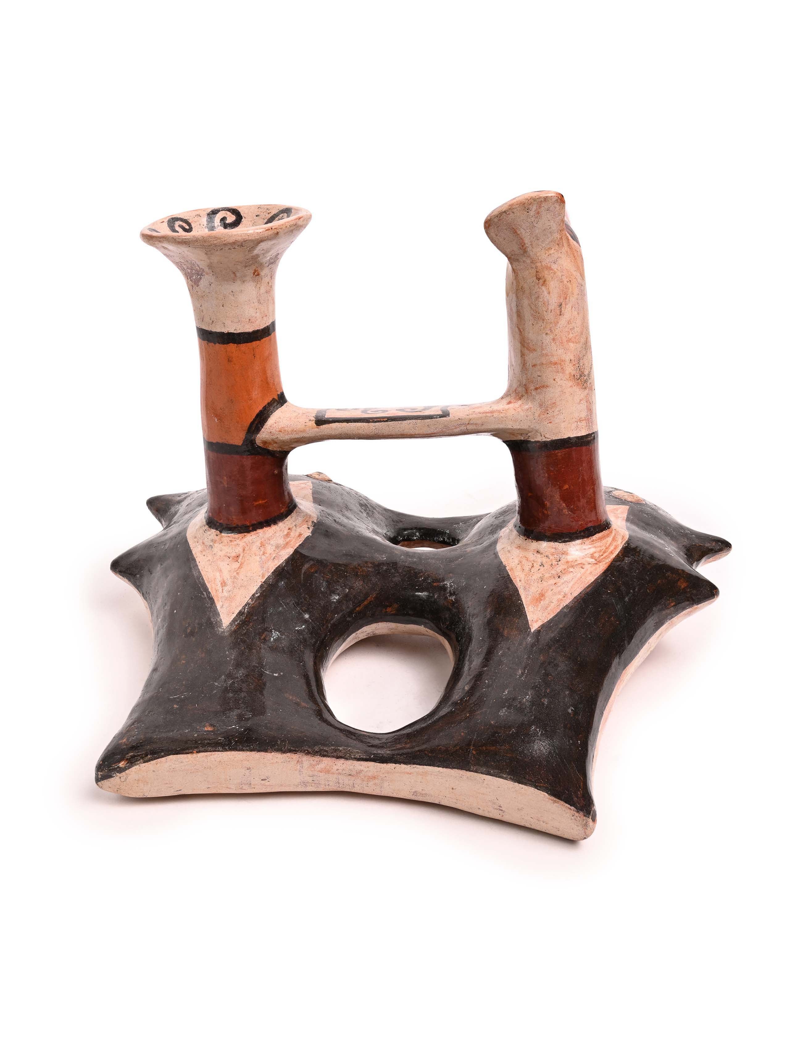 Huaco Silbador-Peruvian Whistling Vessel - The Fish & The Hummingbird - Image 10