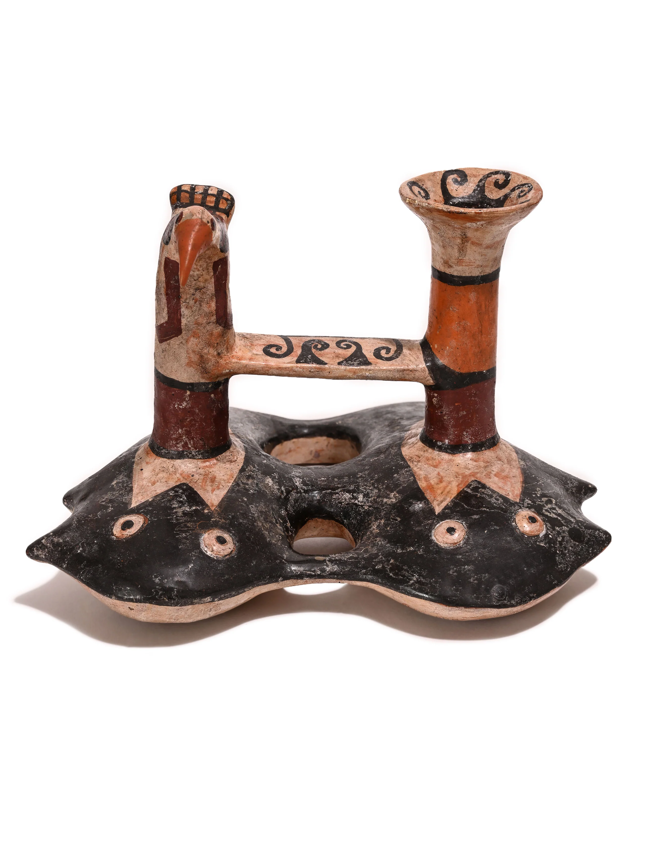 Huaco Silbador-Peruvian Whistling Vessel - The Fish & The Hummingbird - Image 3