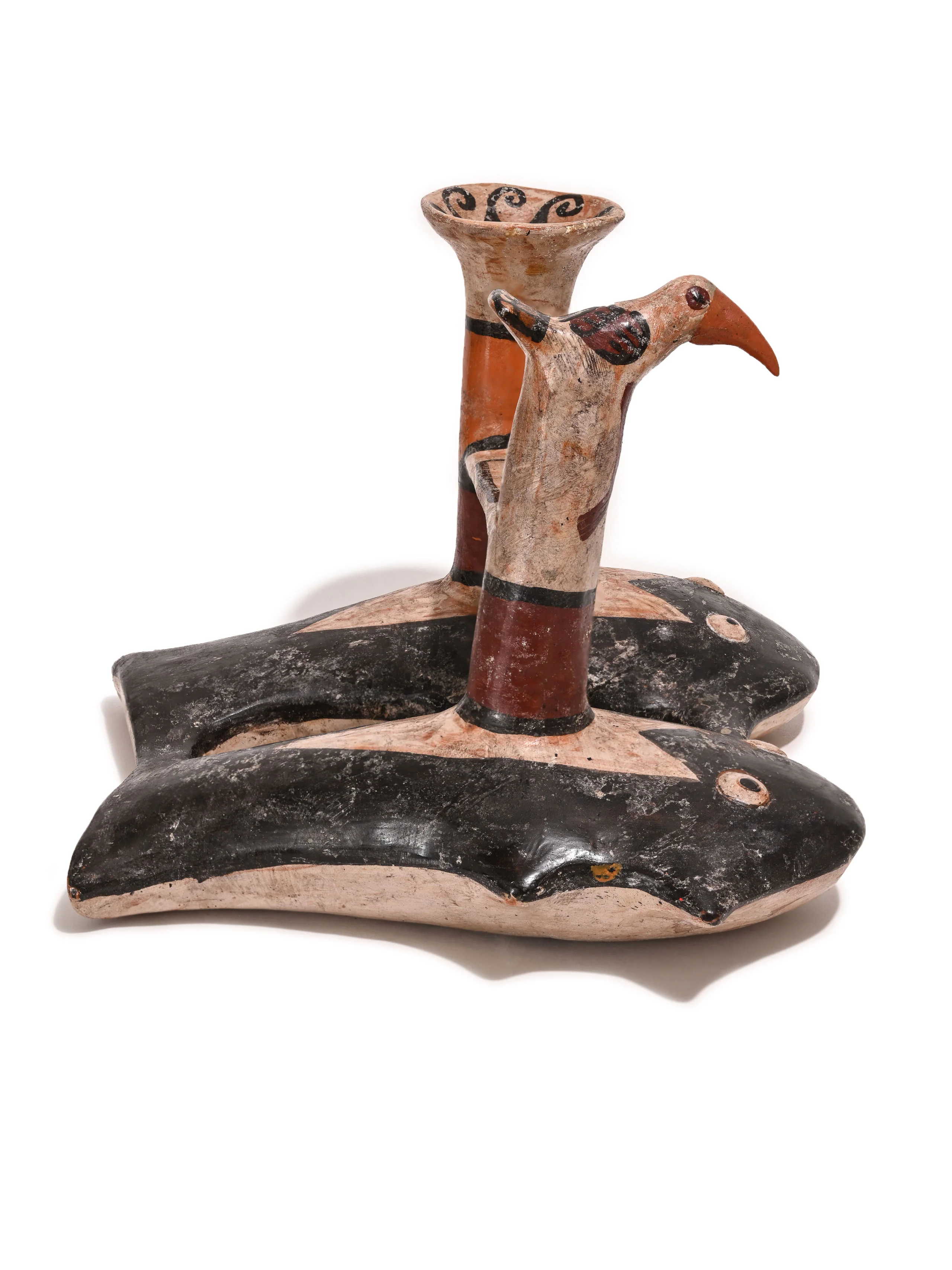 Huaco Silbador-Peruvian Whistling Vessel - The Fish & The Hummingbird - Image 4