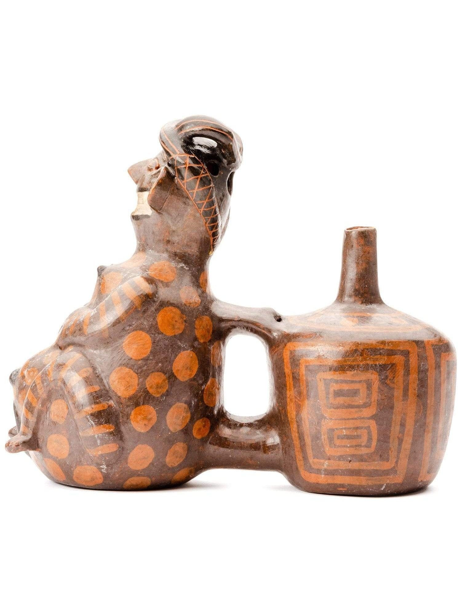 Huaco Silbador-Peruvian Whistling Vessel -The Goddess of Fertility - Image 5