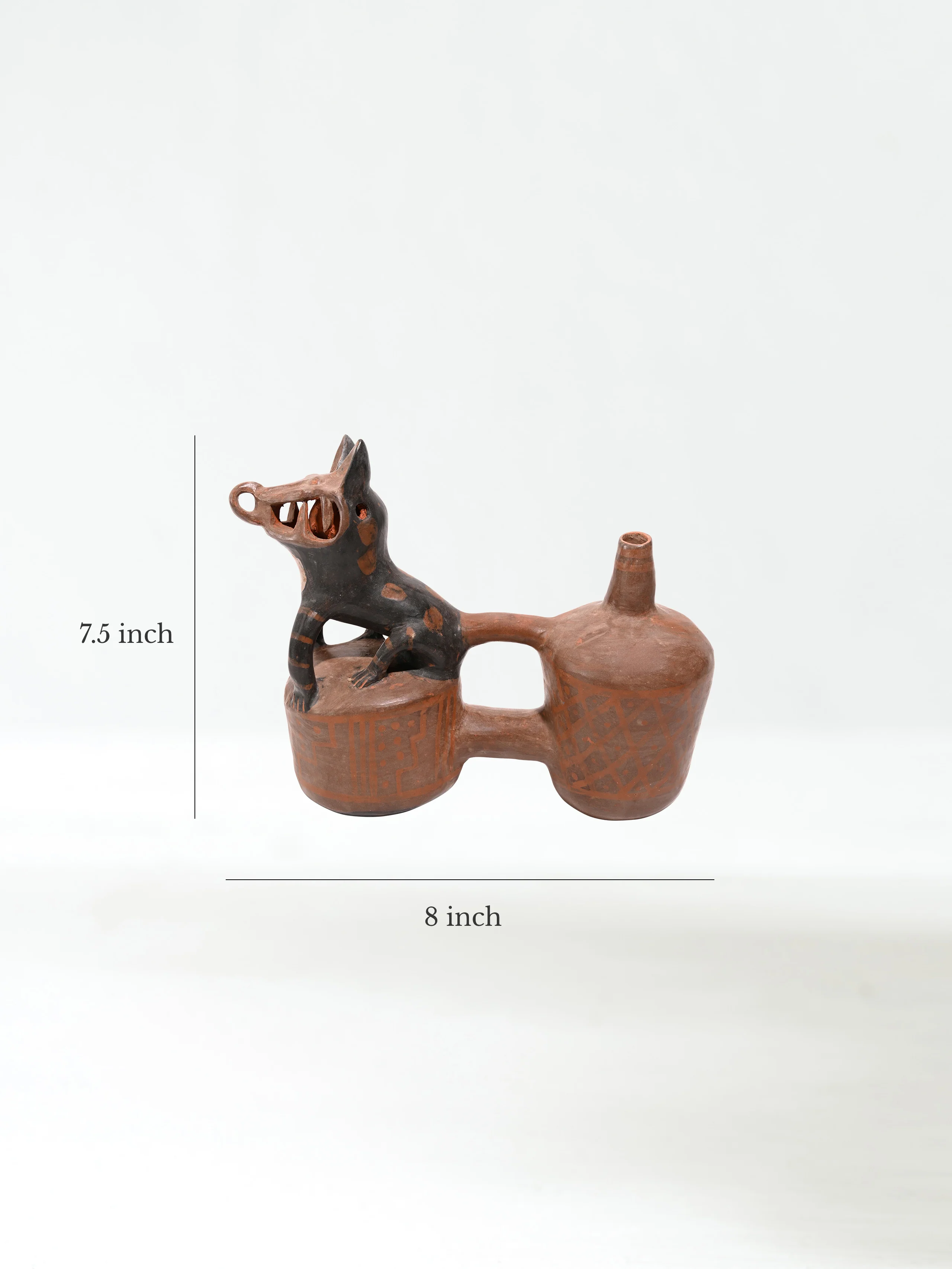 Huaco Silbador-Peruvian Whistling Vessel - The Happy Fox - Image 10