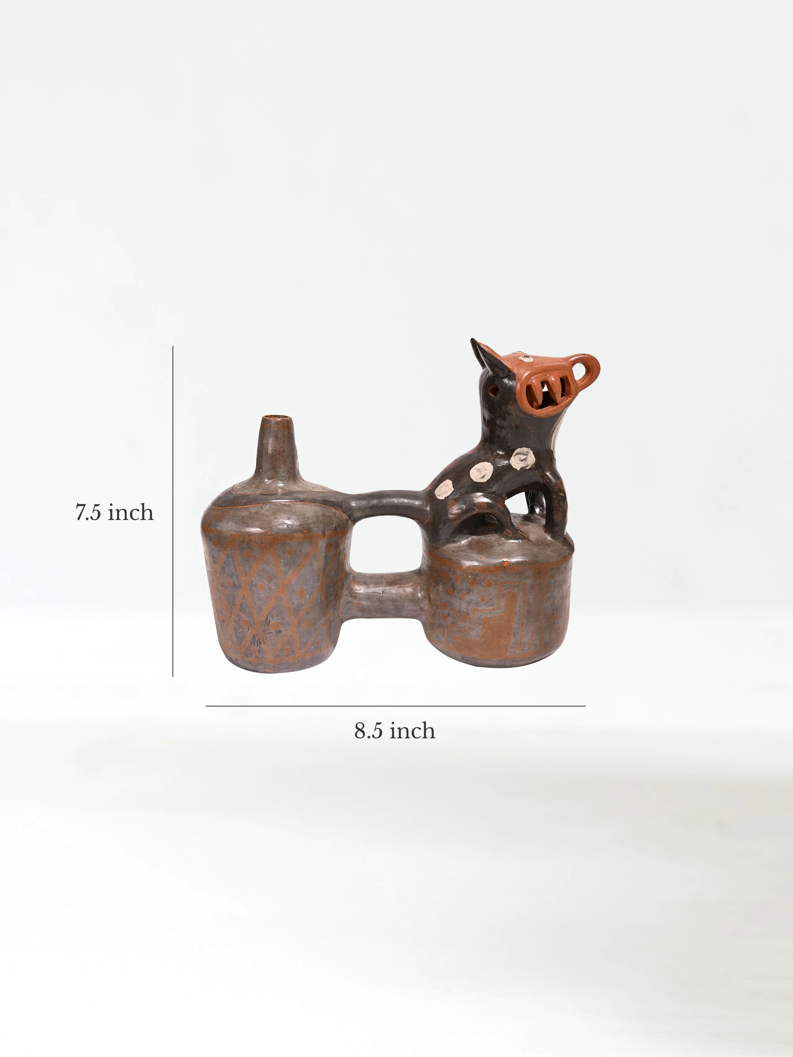 Huaco Silbador-Peruvian Whistling Vessel - The Happy Fox - Image 5