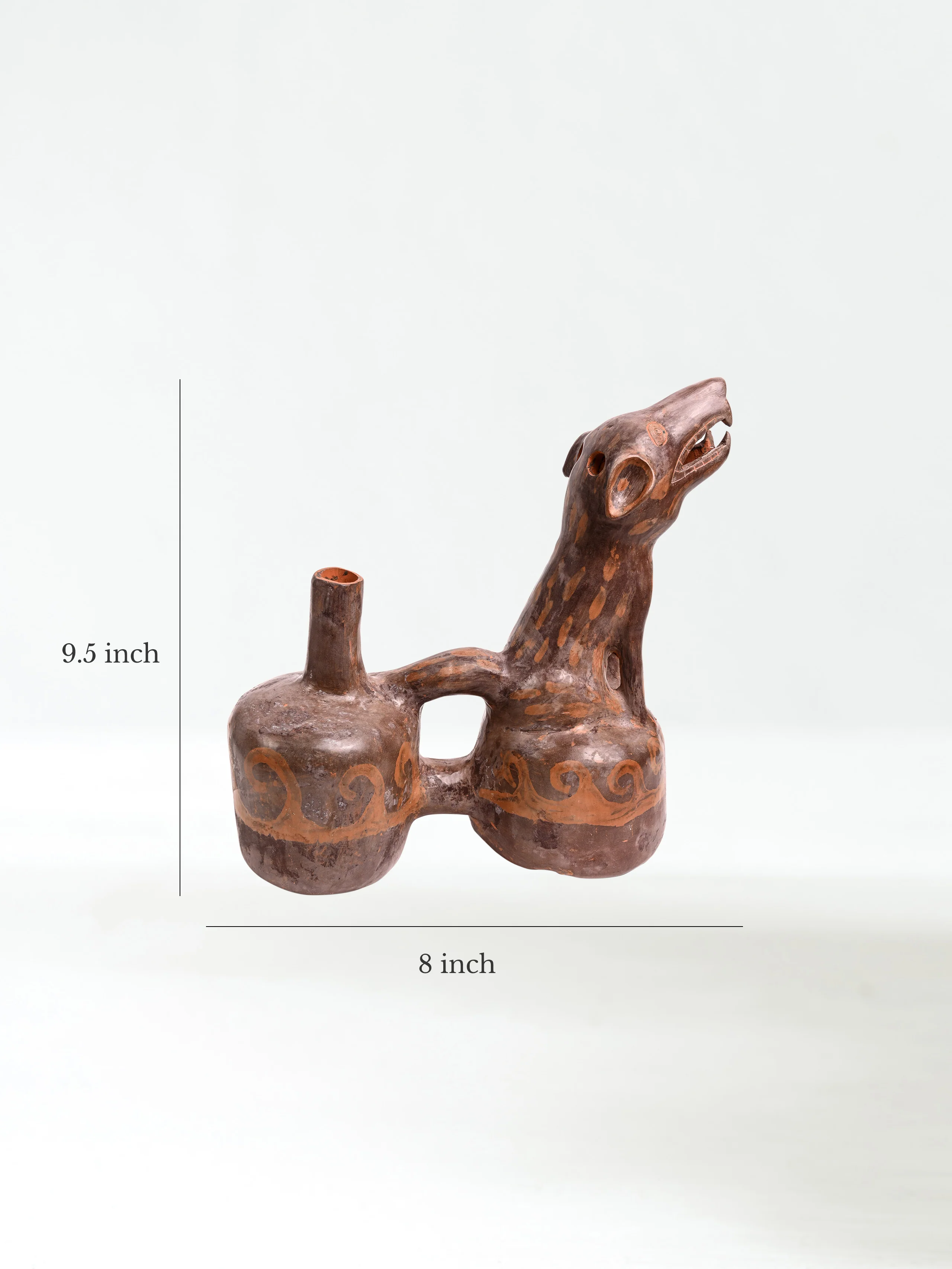 Huaco Silbador-Peruvian Whistling Vessel - The Howling Fox - Image 18