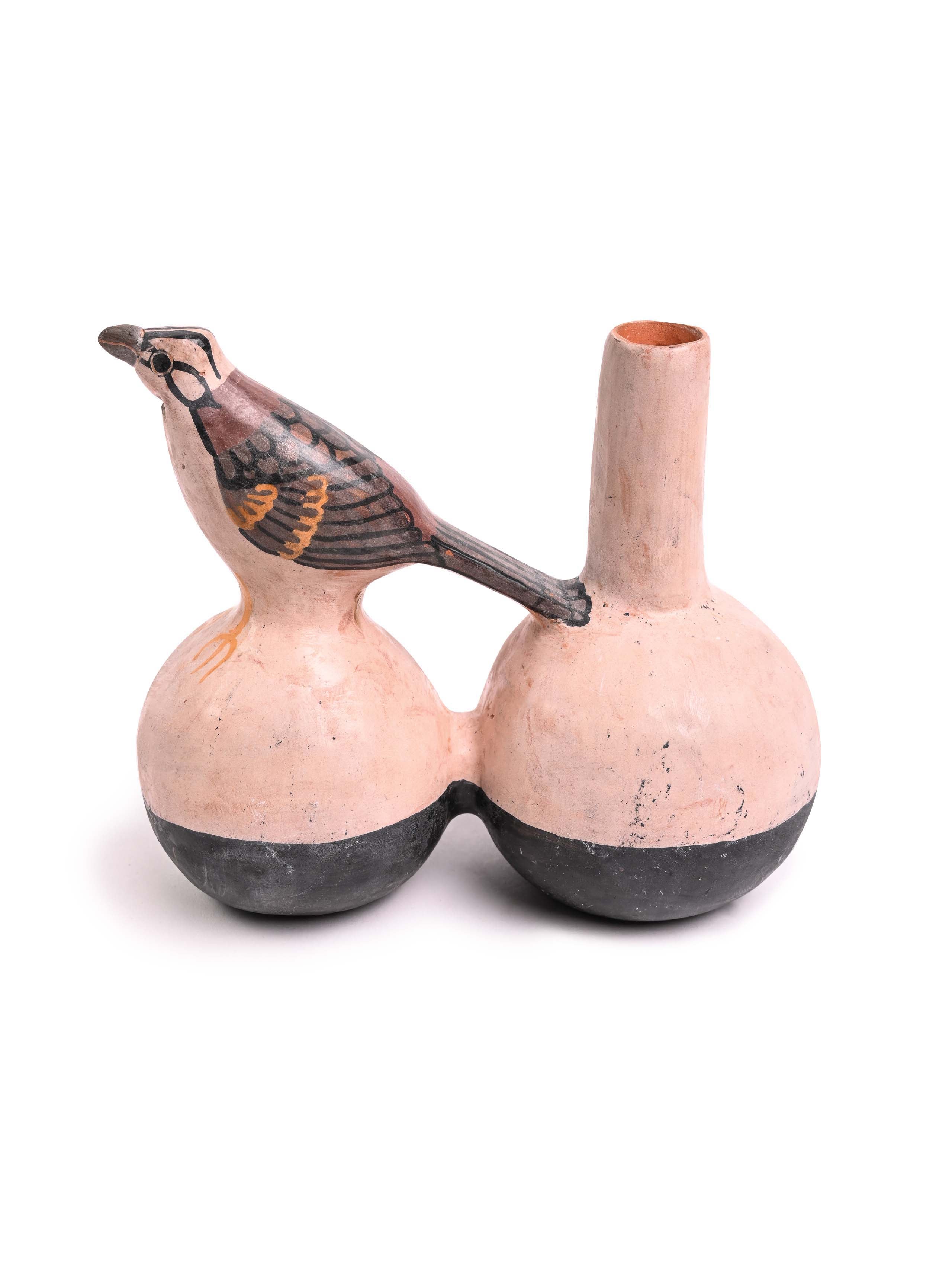 Huaco Silbador-Peruvian Whistling Vessel - The Sparrow - Image 3