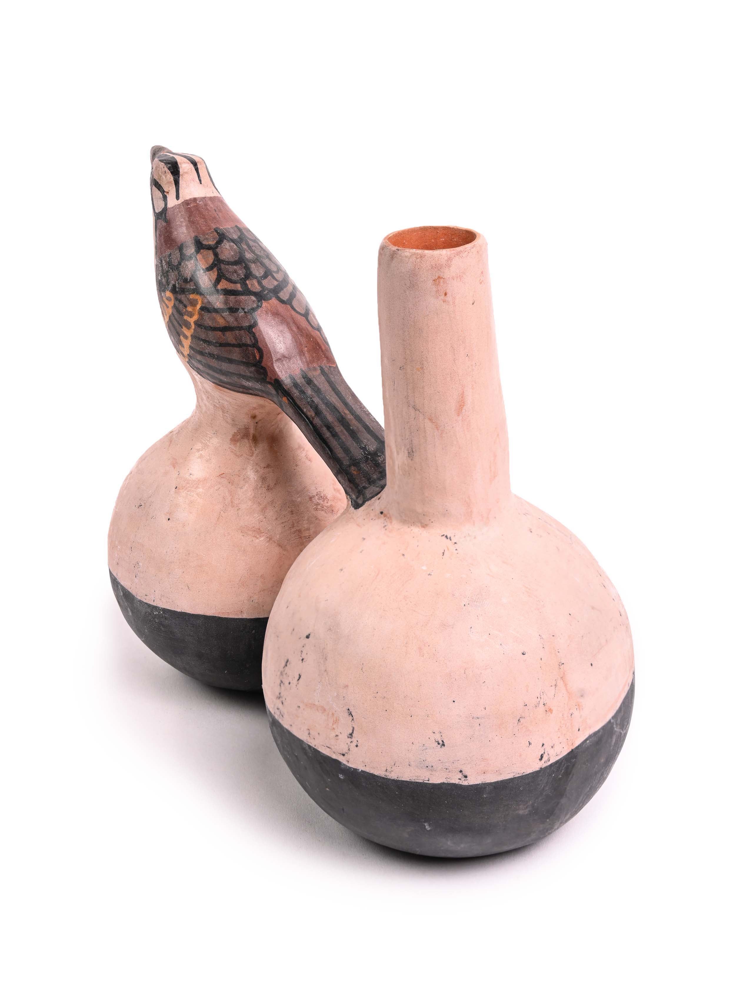 Huaco Silbador-Peruvian Whistling Vessel - The Sparrow - Image 4