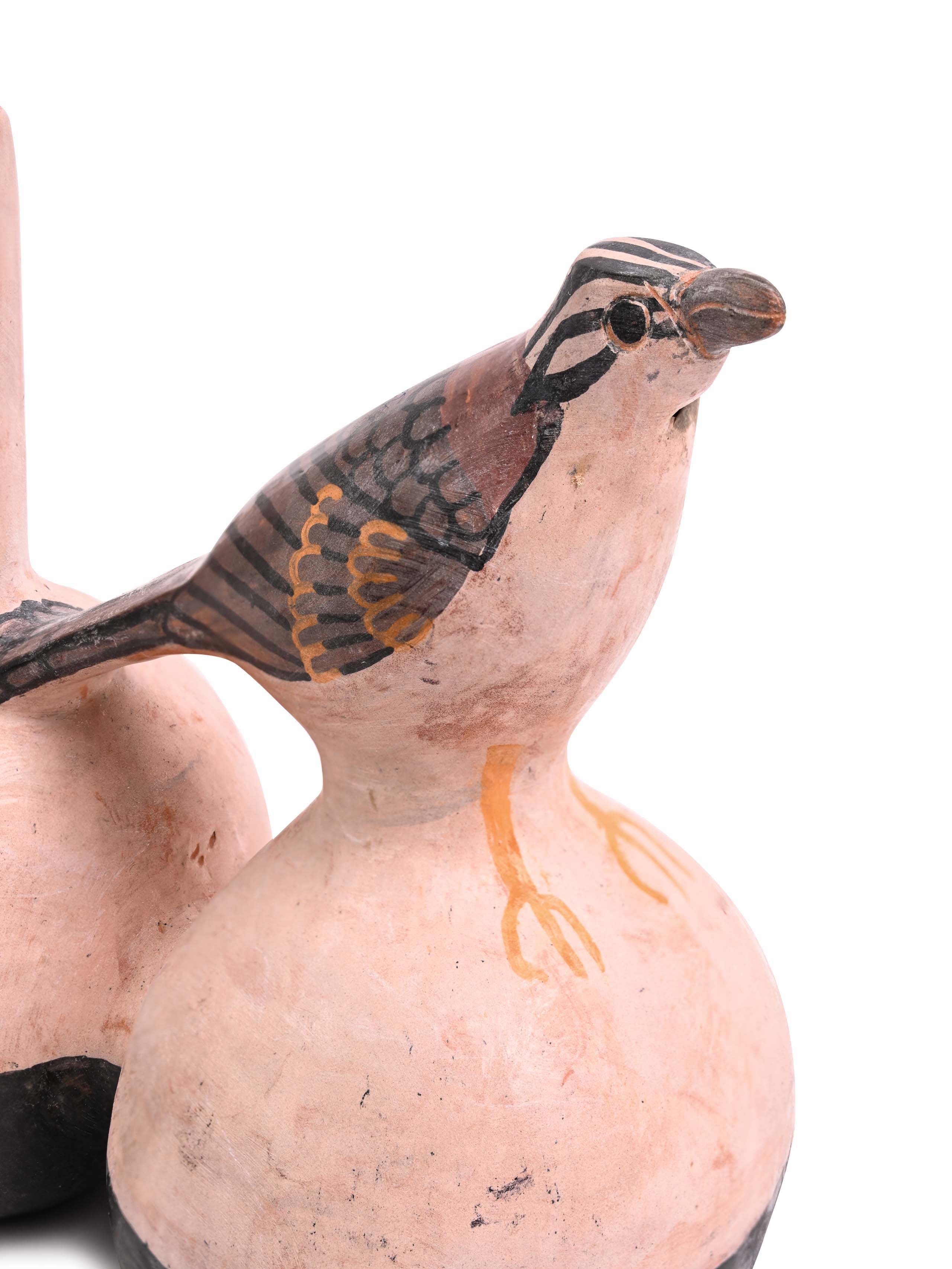 Huaco Silbador-Peruvian Whistling Vessel - The Sparrow - Image 5