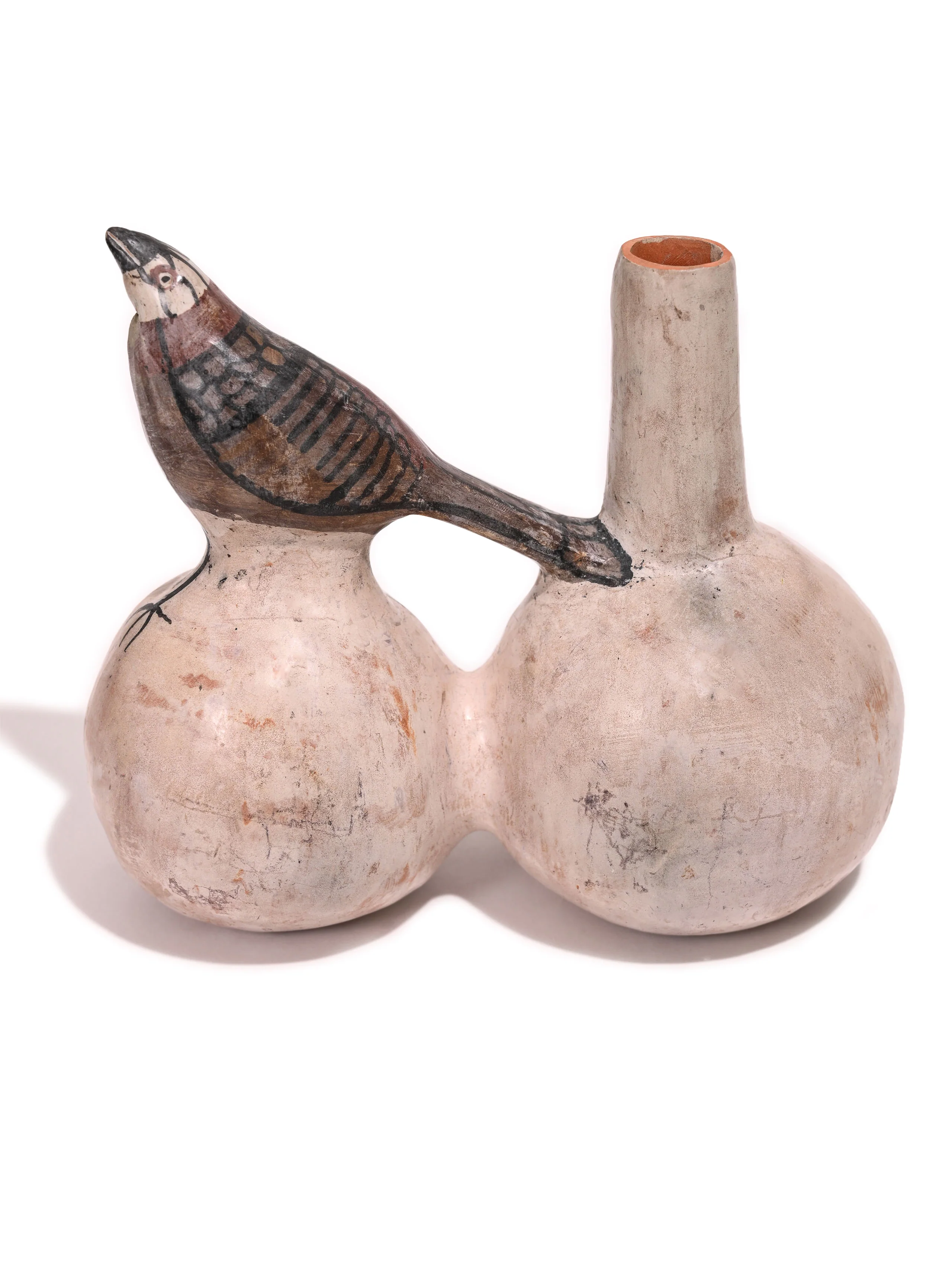 Huaco Silbador-Peruvian Whistling Vessel - The Sparrow - Image 9