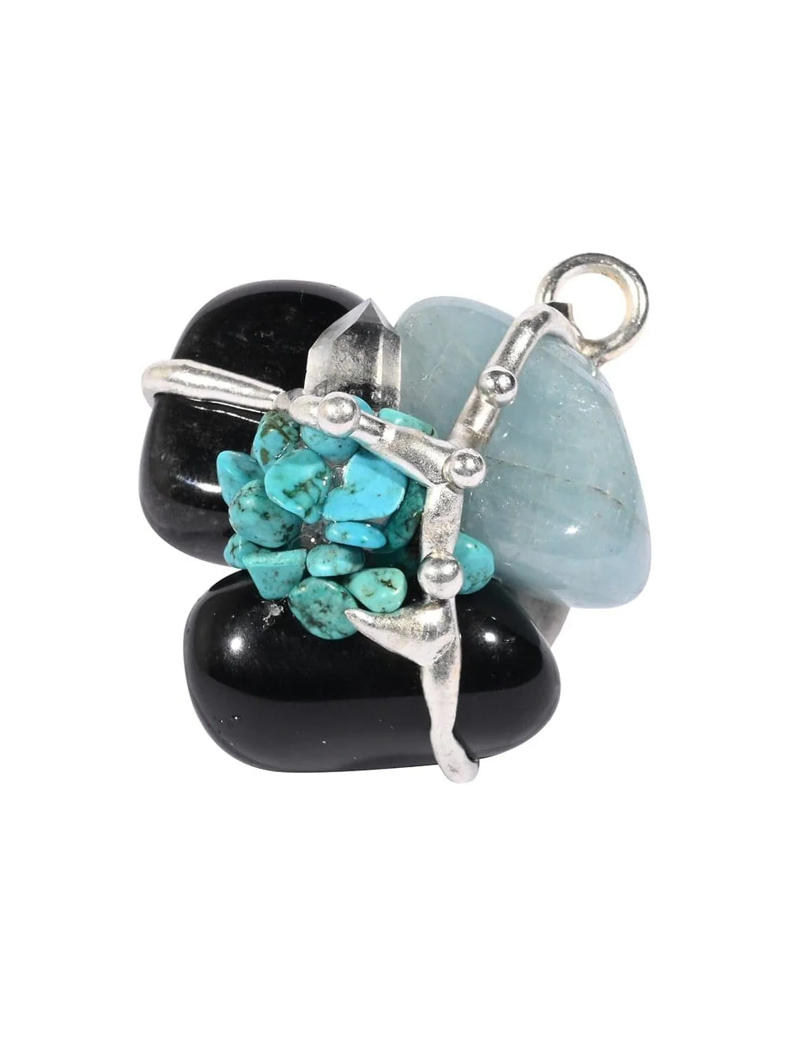 Keep Me Safe Gemstone Amulet Pendant - Image 3