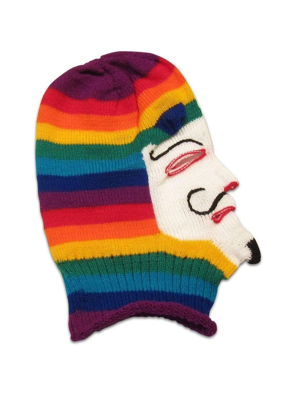 Knitted Mask - Waq'ollo - Rainbow Stripe - Image 10